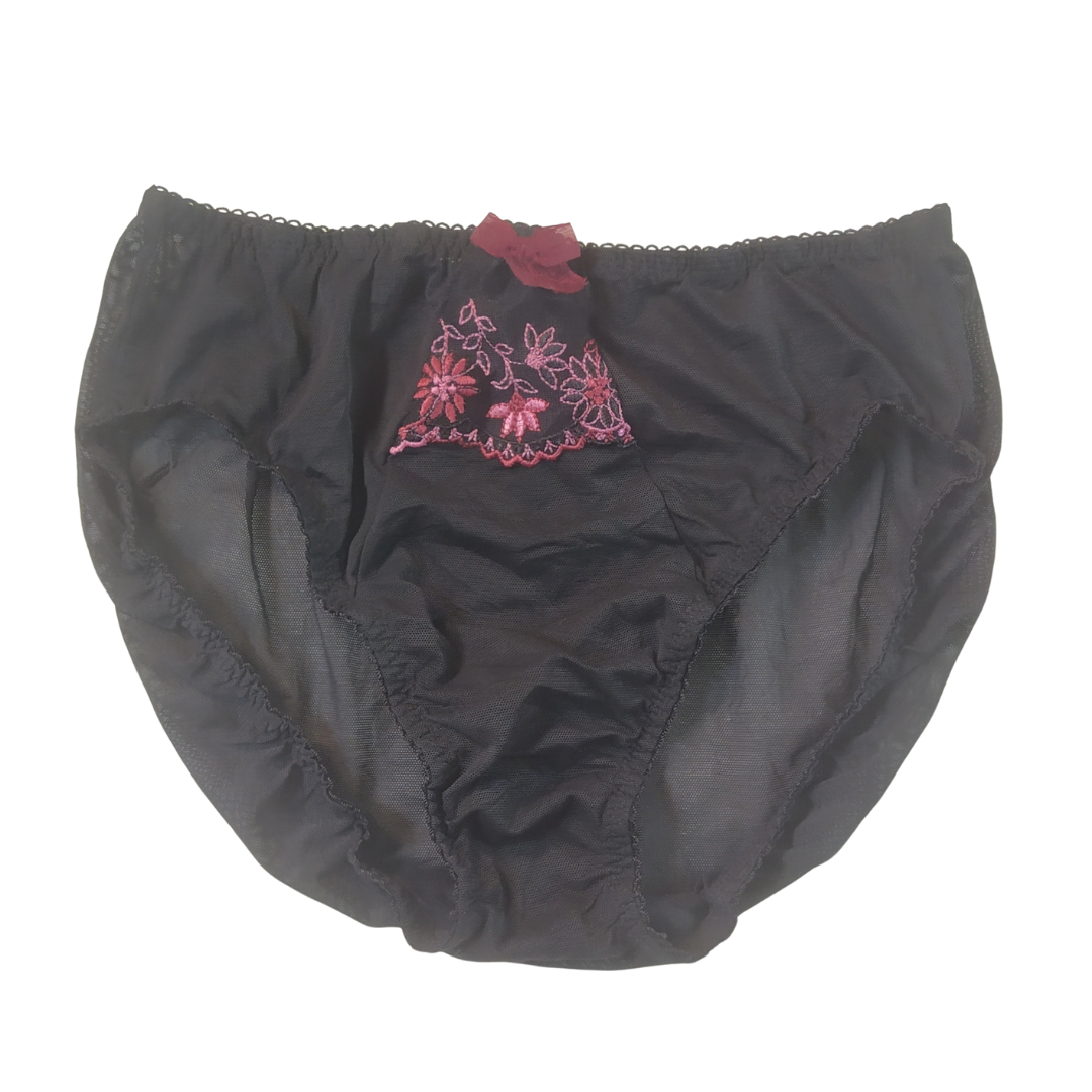 UK 12 - Goddess Black Lace Pant