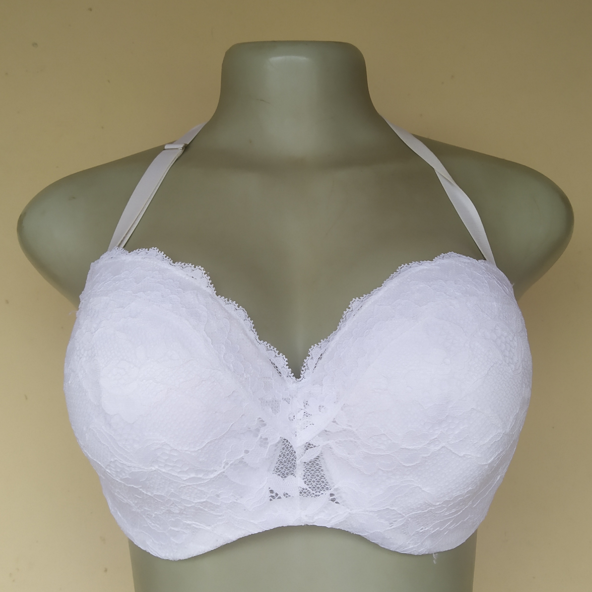 40B - M and S White Balconette Light Padded Bra