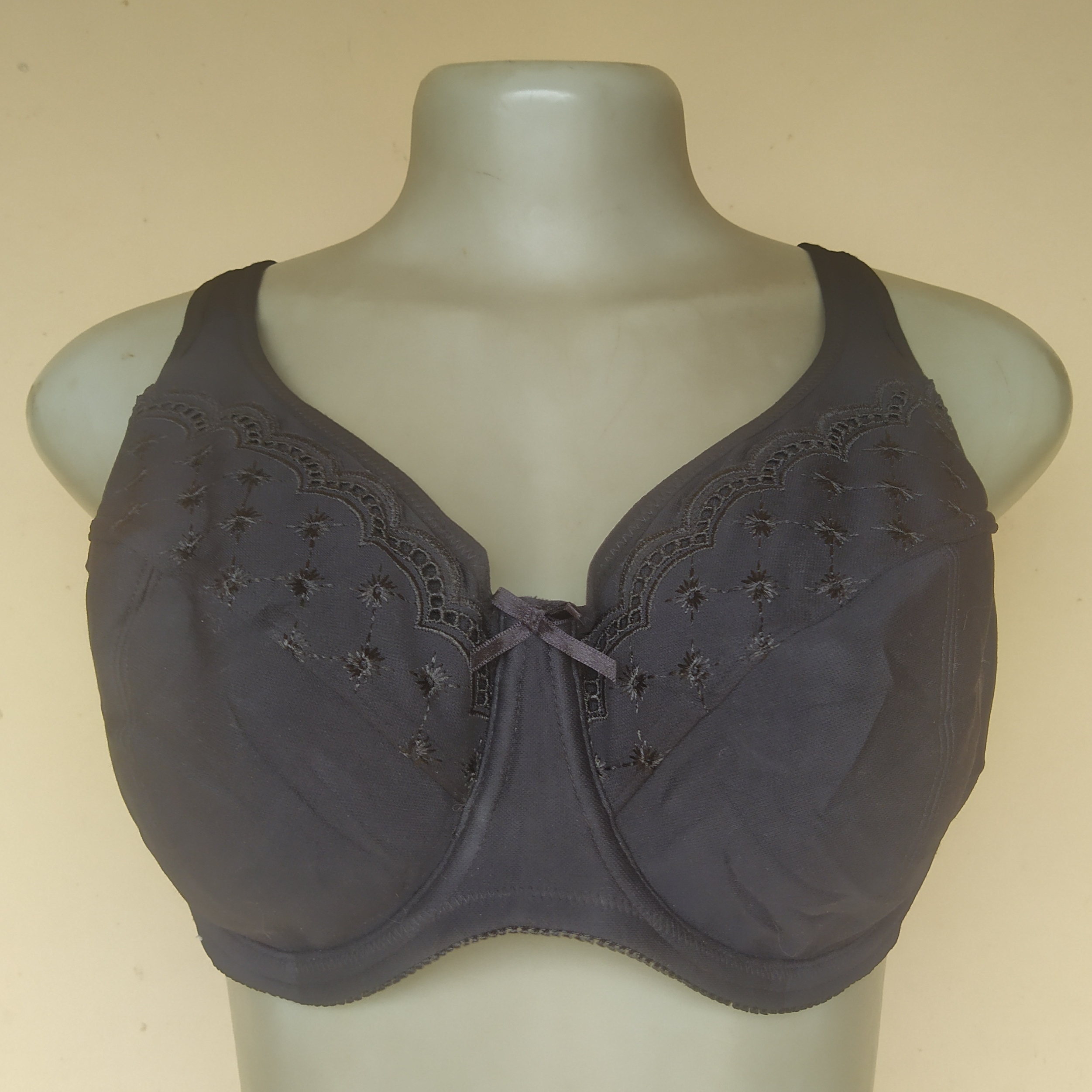 44C - Pretty Secret Black Cotton Non Padded Bra