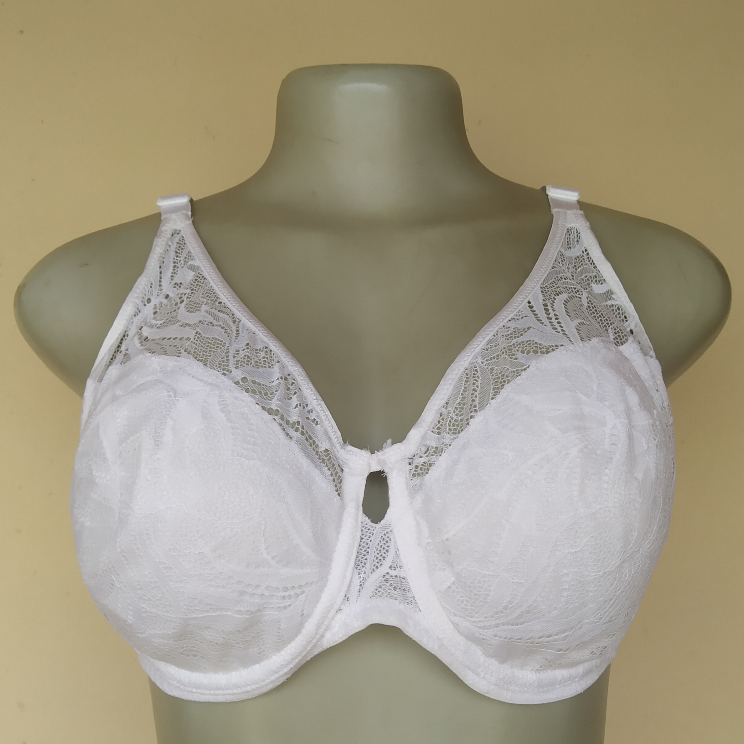 38D - M and S White Non Padded Bra