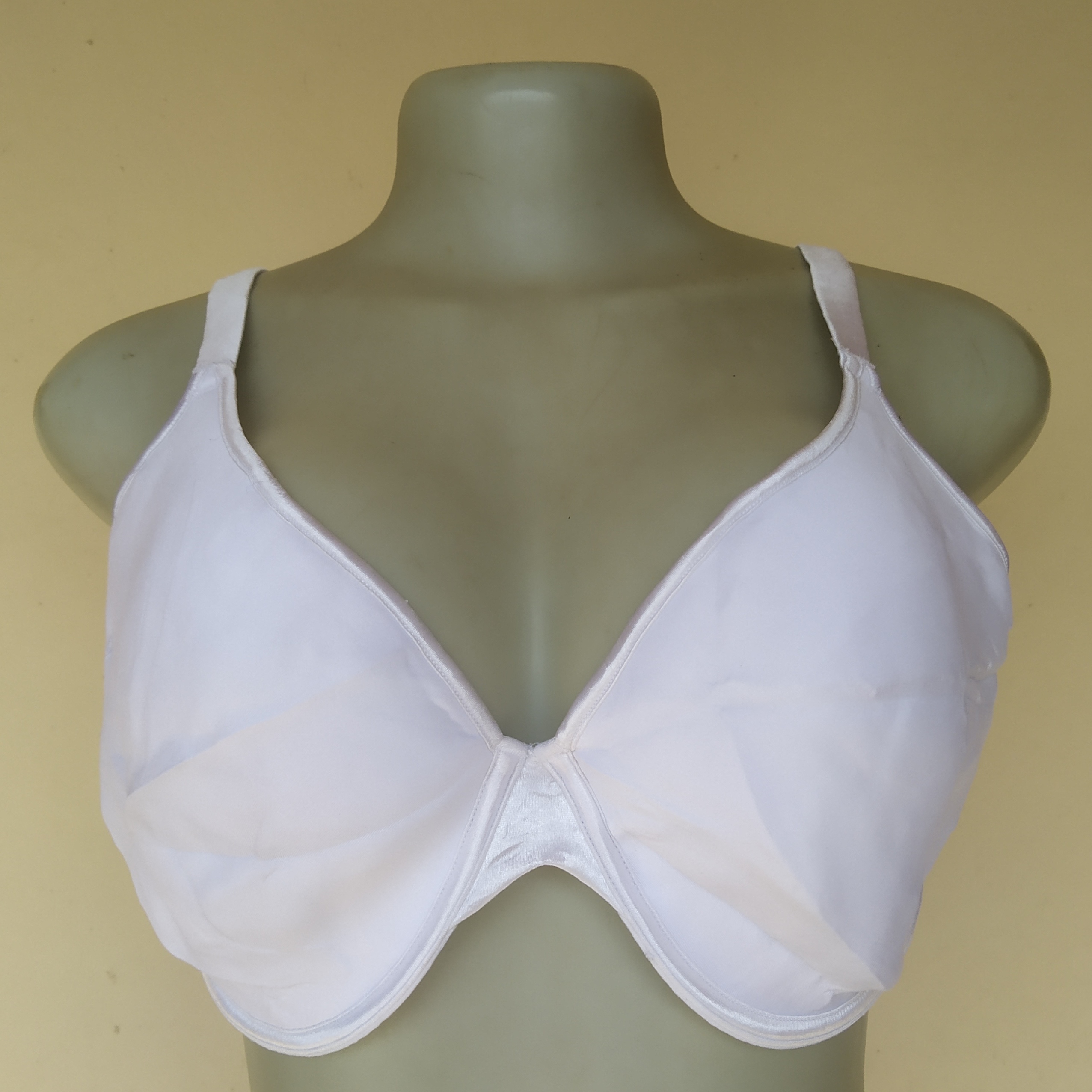 36E - M and S White Styrofoam Non Padded Bra