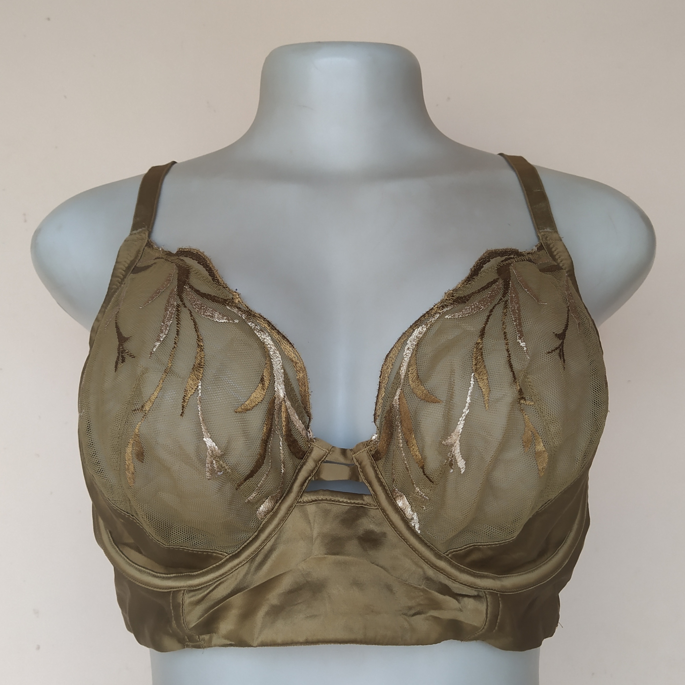 38D - Autograph Patterned Longline Non Padded Bra