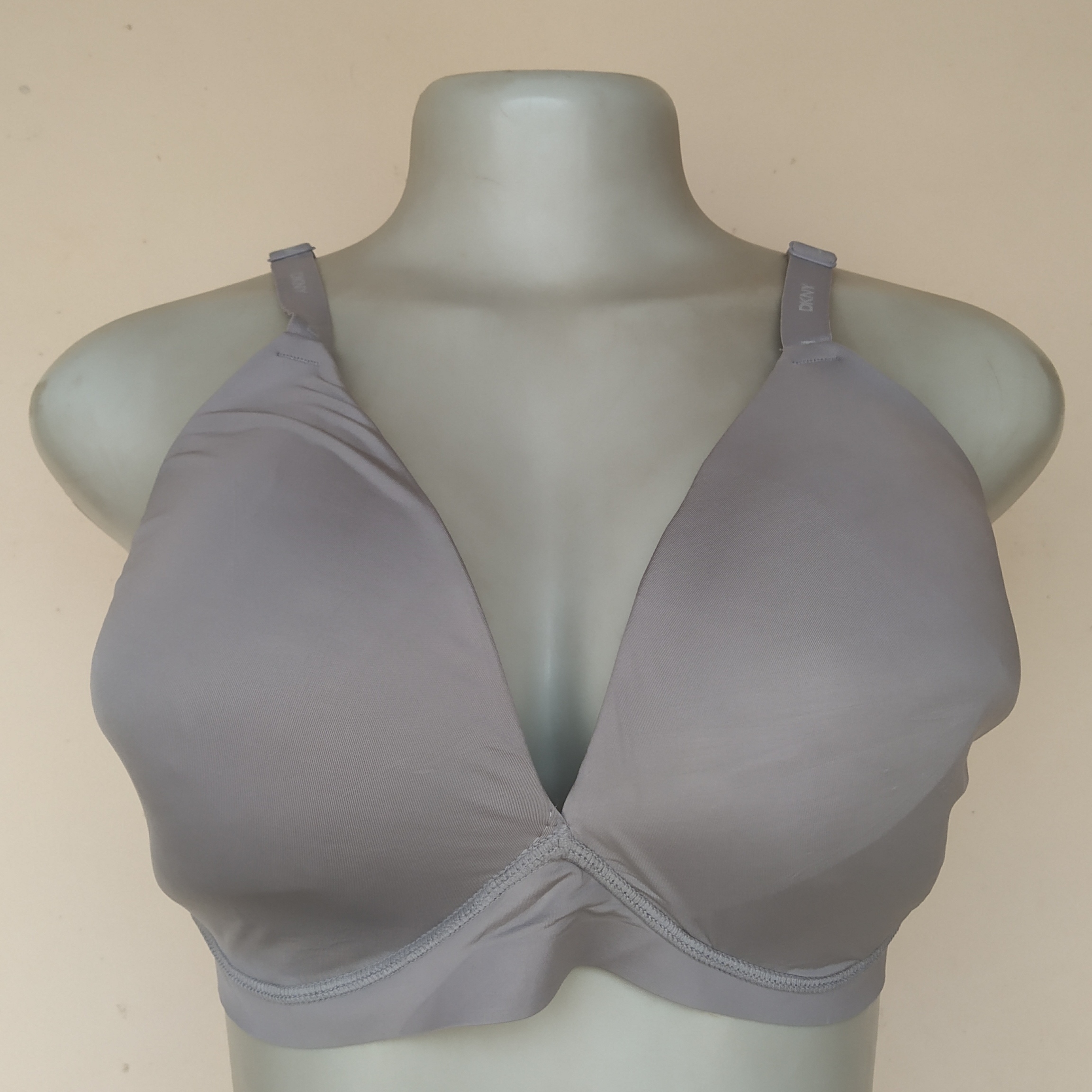 40D - DKNY Grey Non Wired Bra(Tagged XL)