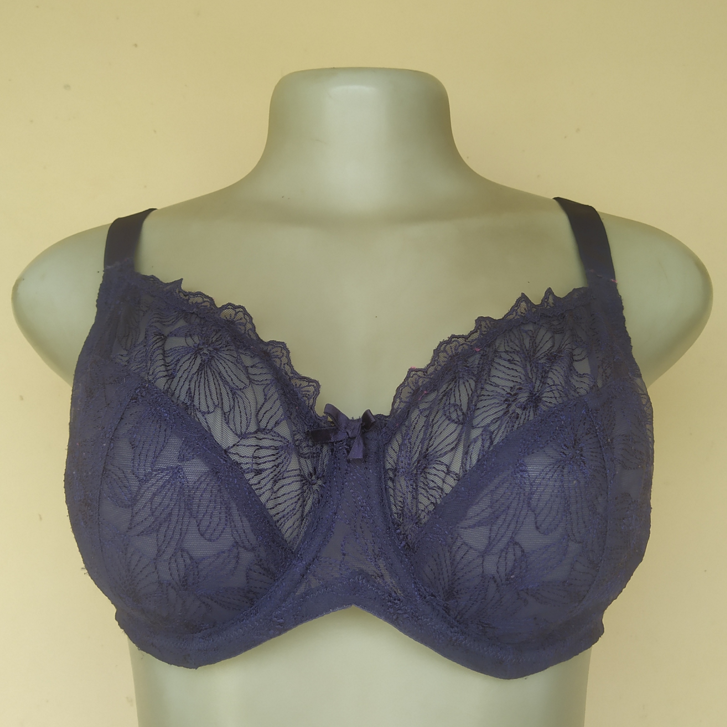 40C - Damart Blue Non Padded Bra