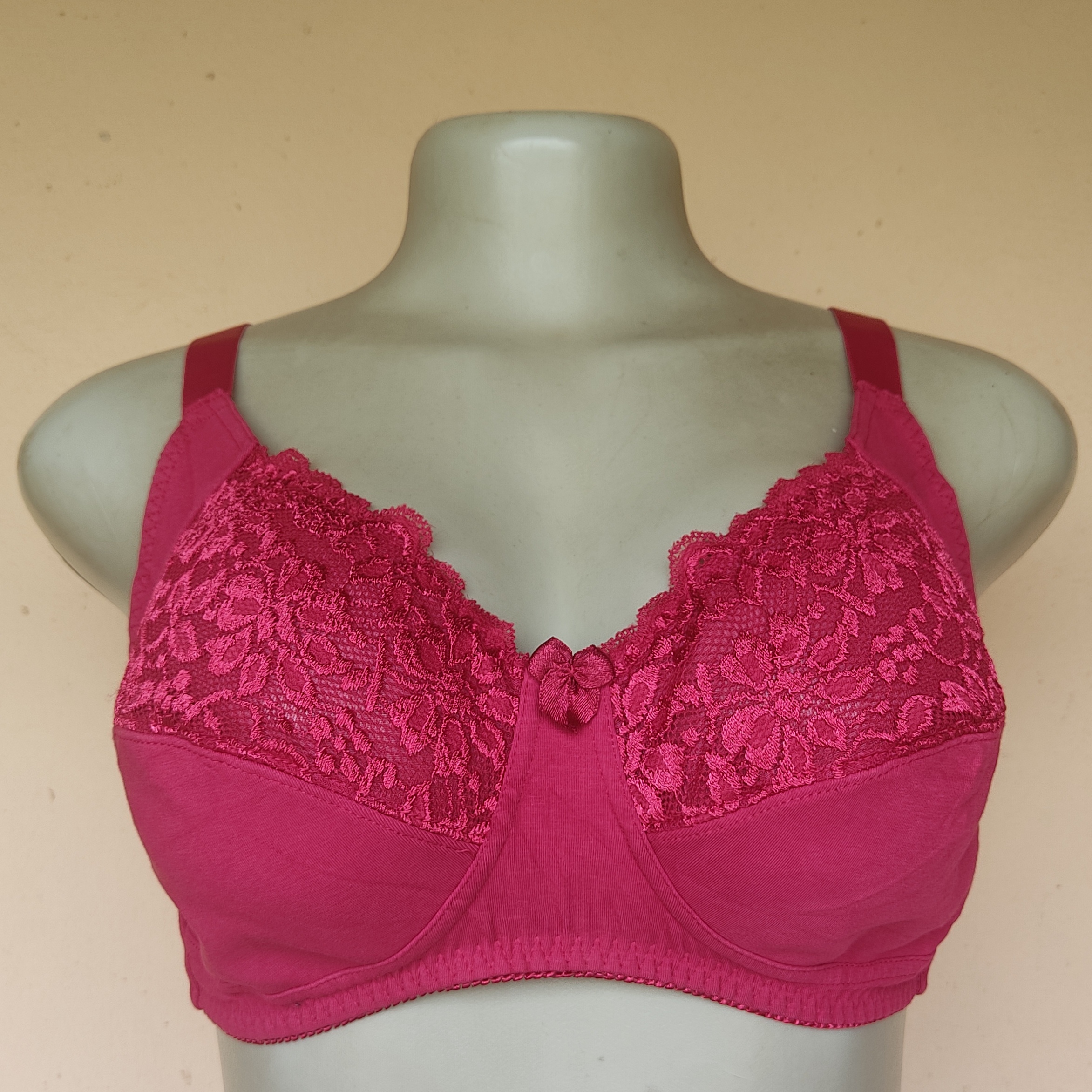 42C - Bonmarche Wine Non Wired Non Padded Bra