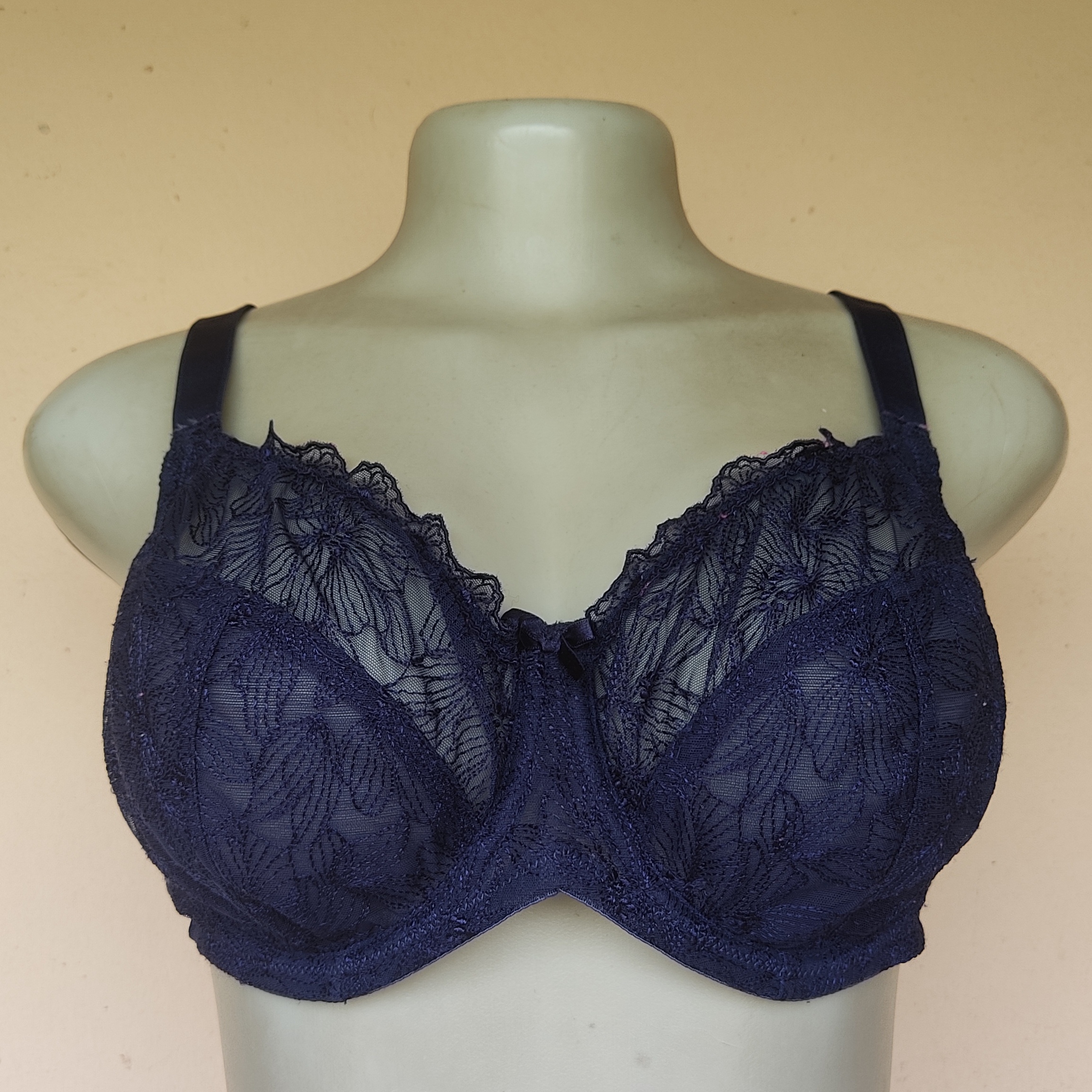 40C - Damart Blue Non Padded Bra