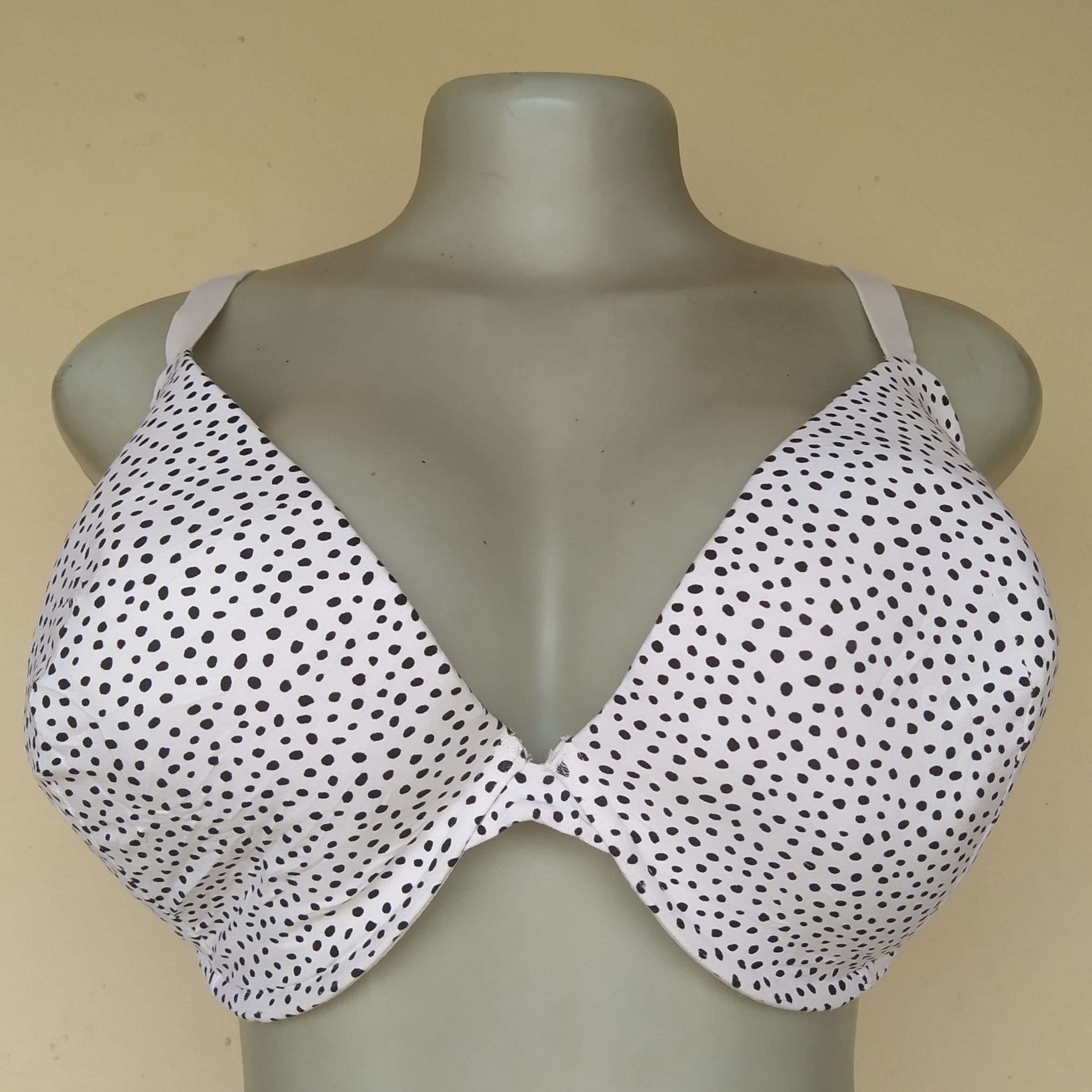 42E - M and S Polka Dot Cotton Light Padded Bra