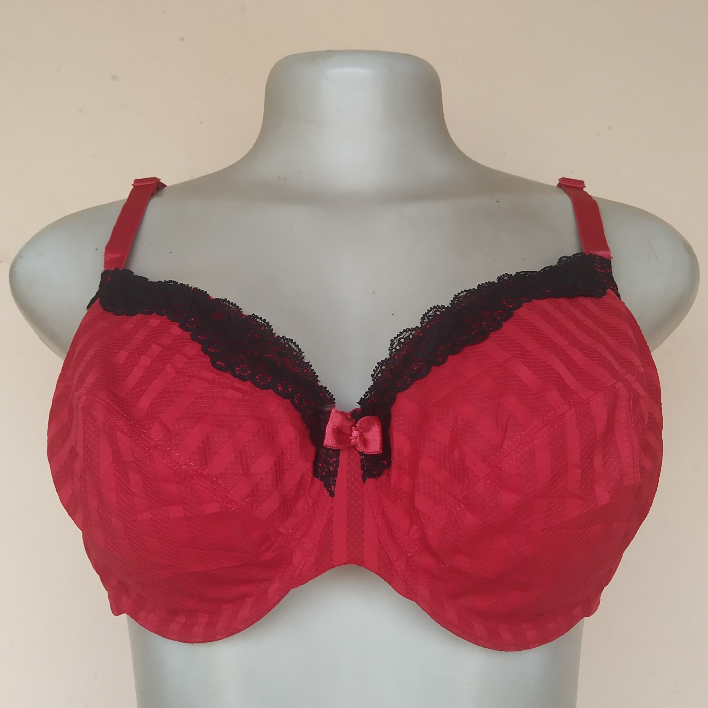 40D - George Red Non Padded Bra
