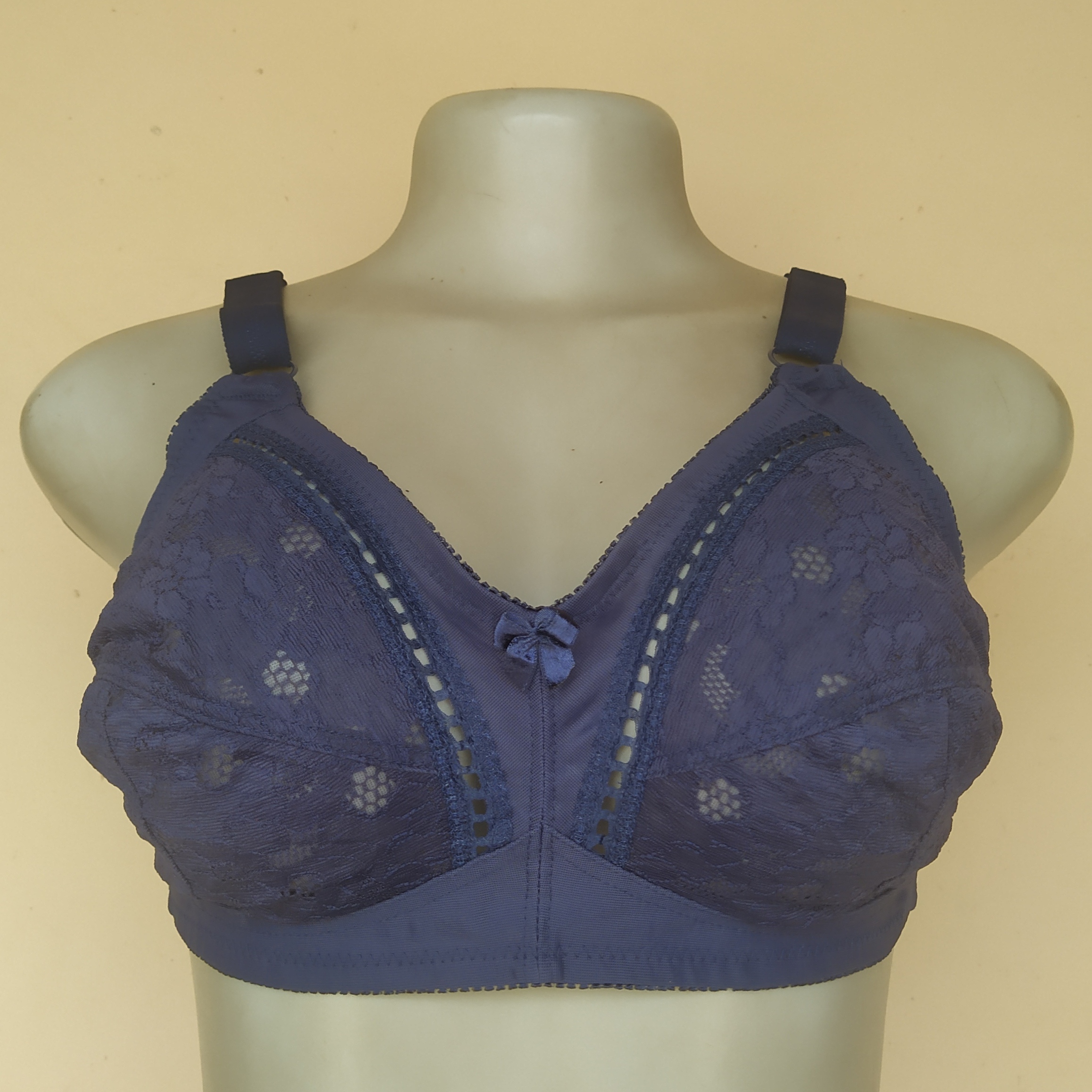 38C - Shapely Figure Navy Blue Non Wired Non Padded Bra