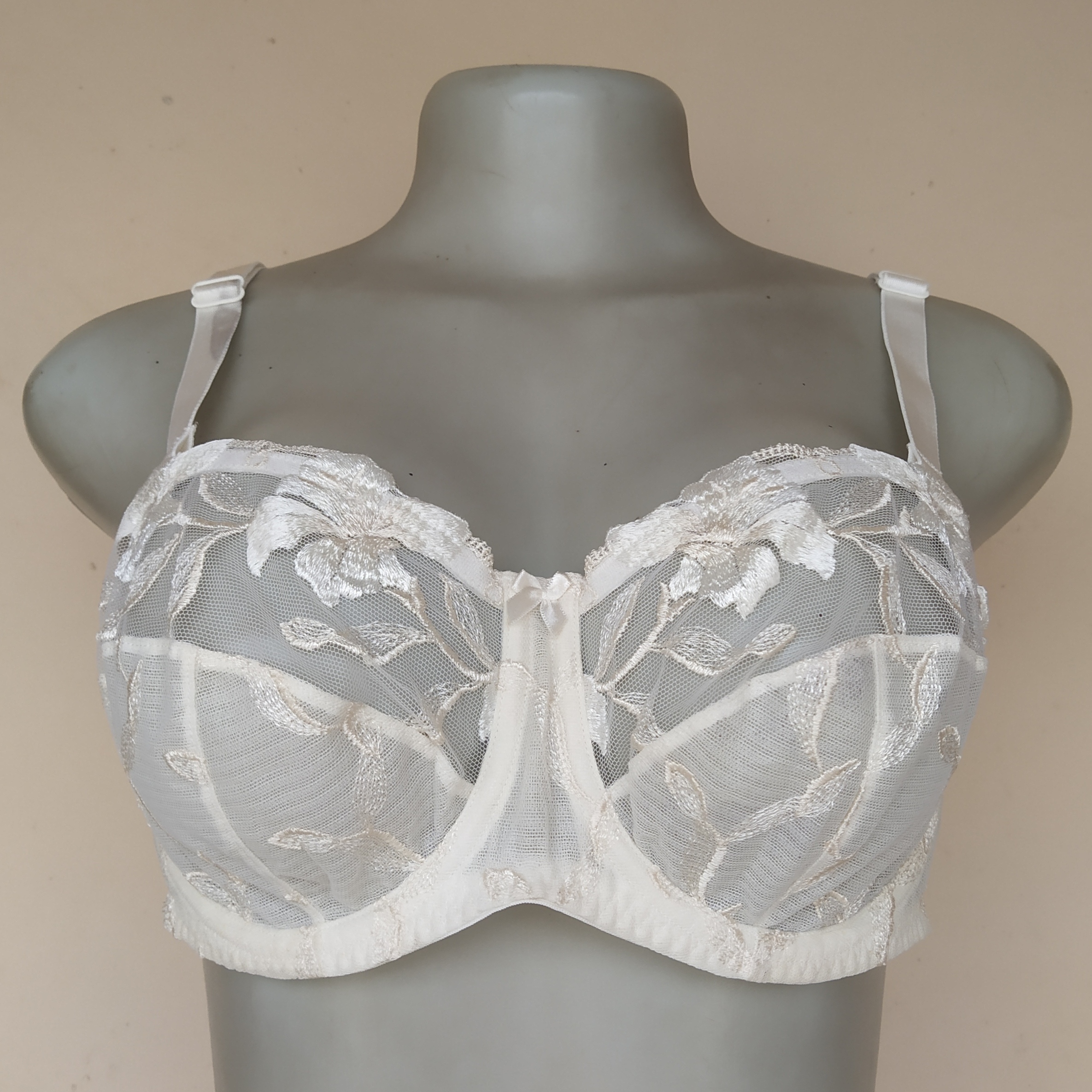 38B- Marks and Spencer Patterned Balconette Non Padded Bra(Ink)