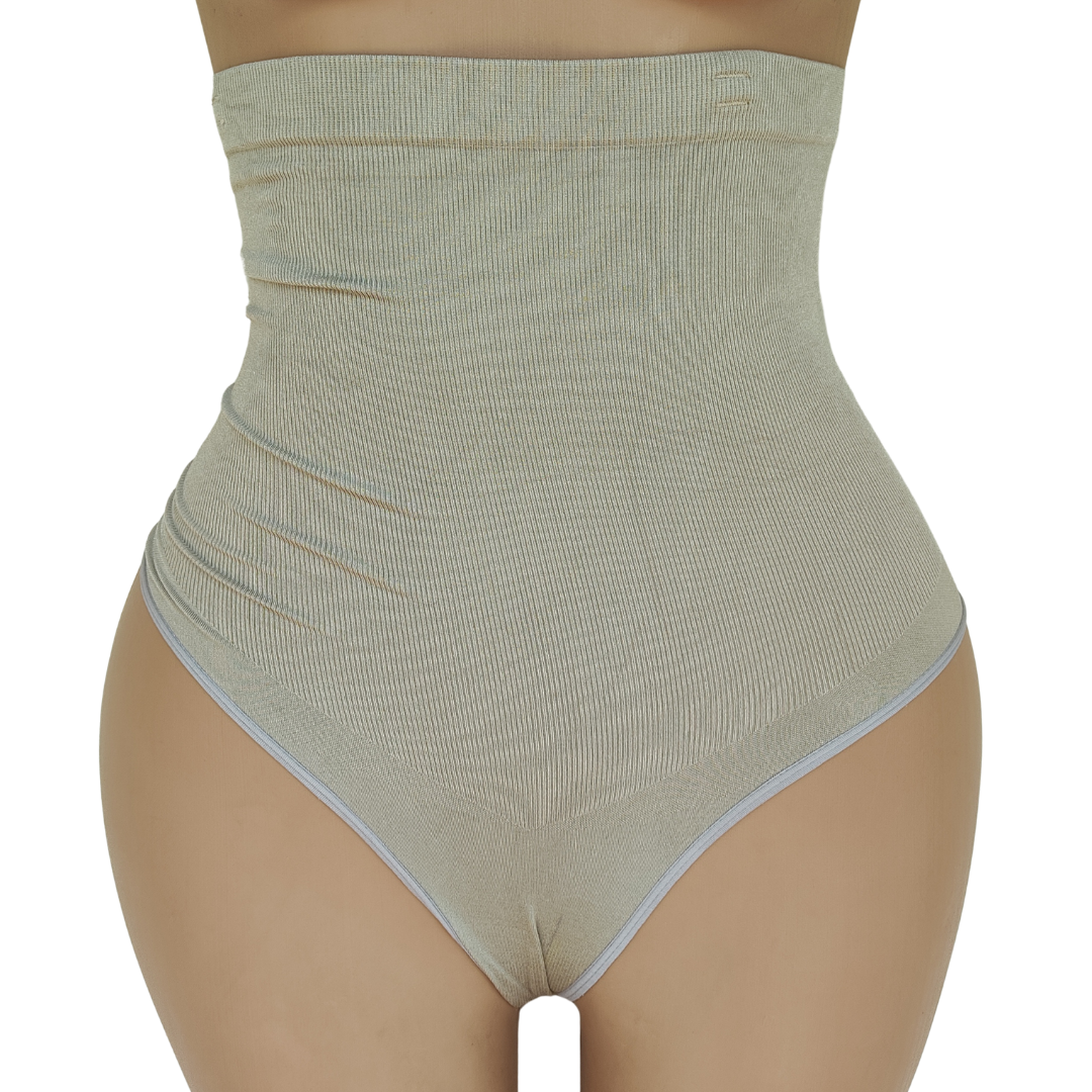 UK 8-10 -Secret Possessions Brown Spandex High Waist Control Pant