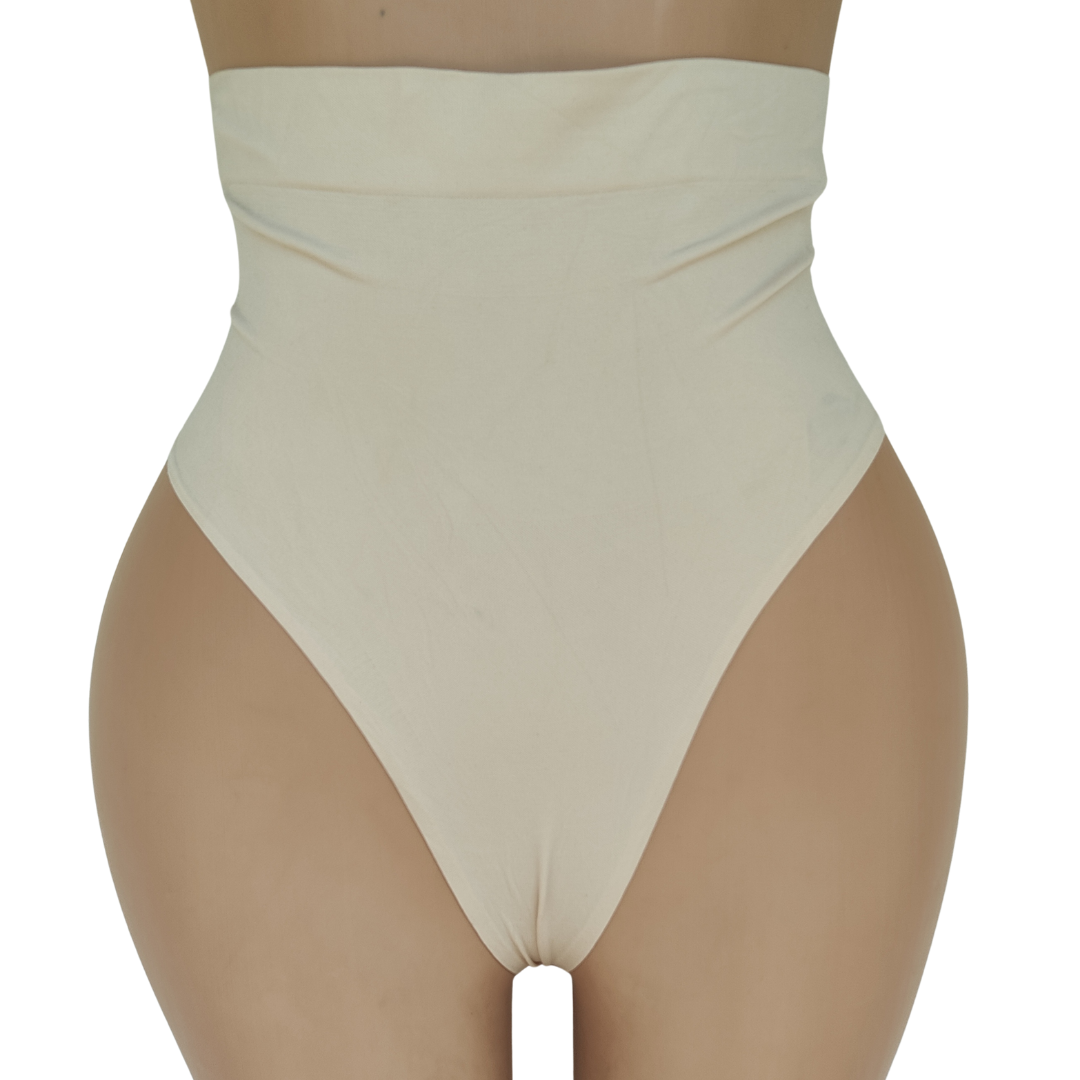 UK 16- Primark Brown Spandex Thong High Waist Control Pant
