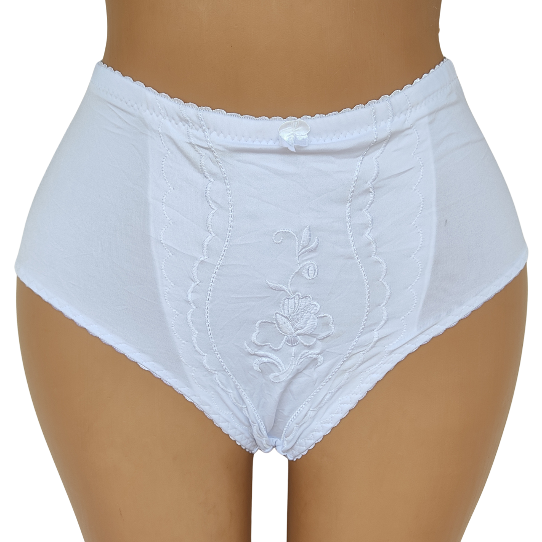 UK 16-18 - LBF White Satin Control Pant