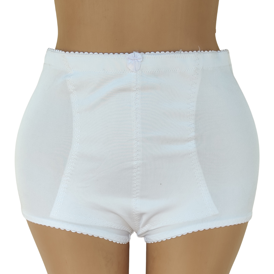 UK 16 - Unbranded White Satin Control Pant