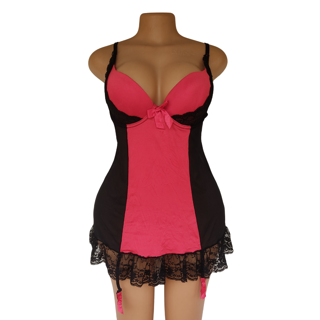 UK 12 - Secret Possession Two Color Lingerie Slip[36D Cup]