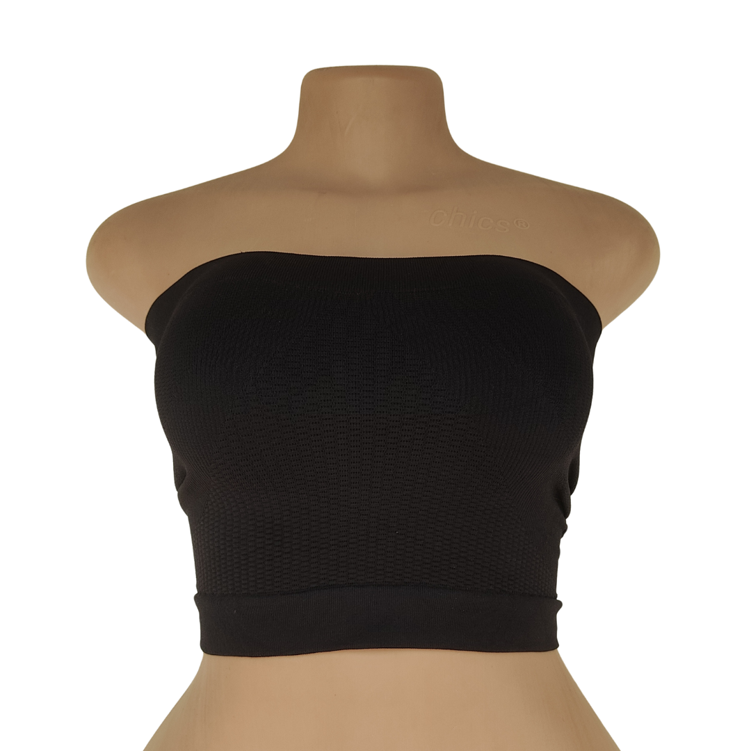 UK 8-10 - Joliness Black Tube Spandex Control Top
