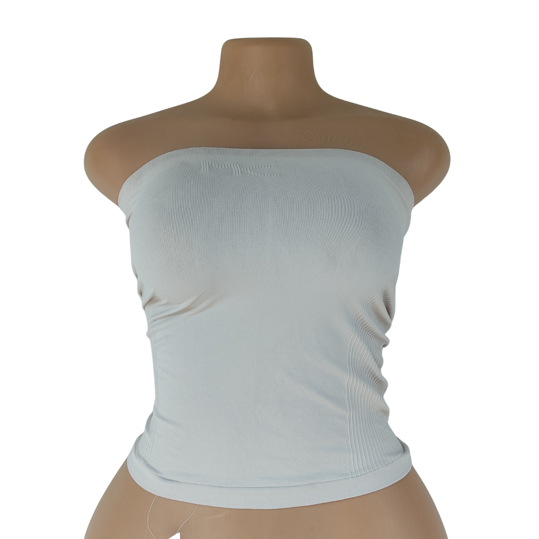 UK 14-16 - Unbranded Brown Spandex Tube Control Top