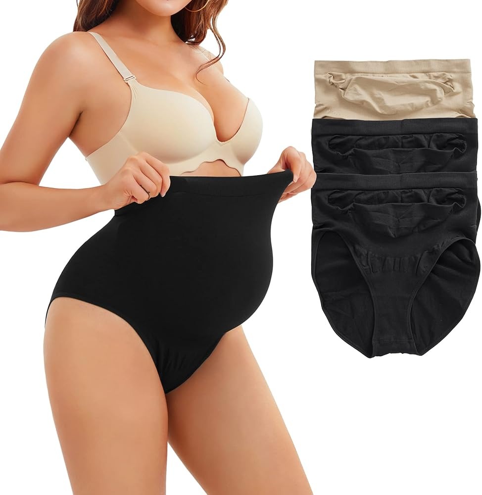 Black Maternity Bump Support Pant