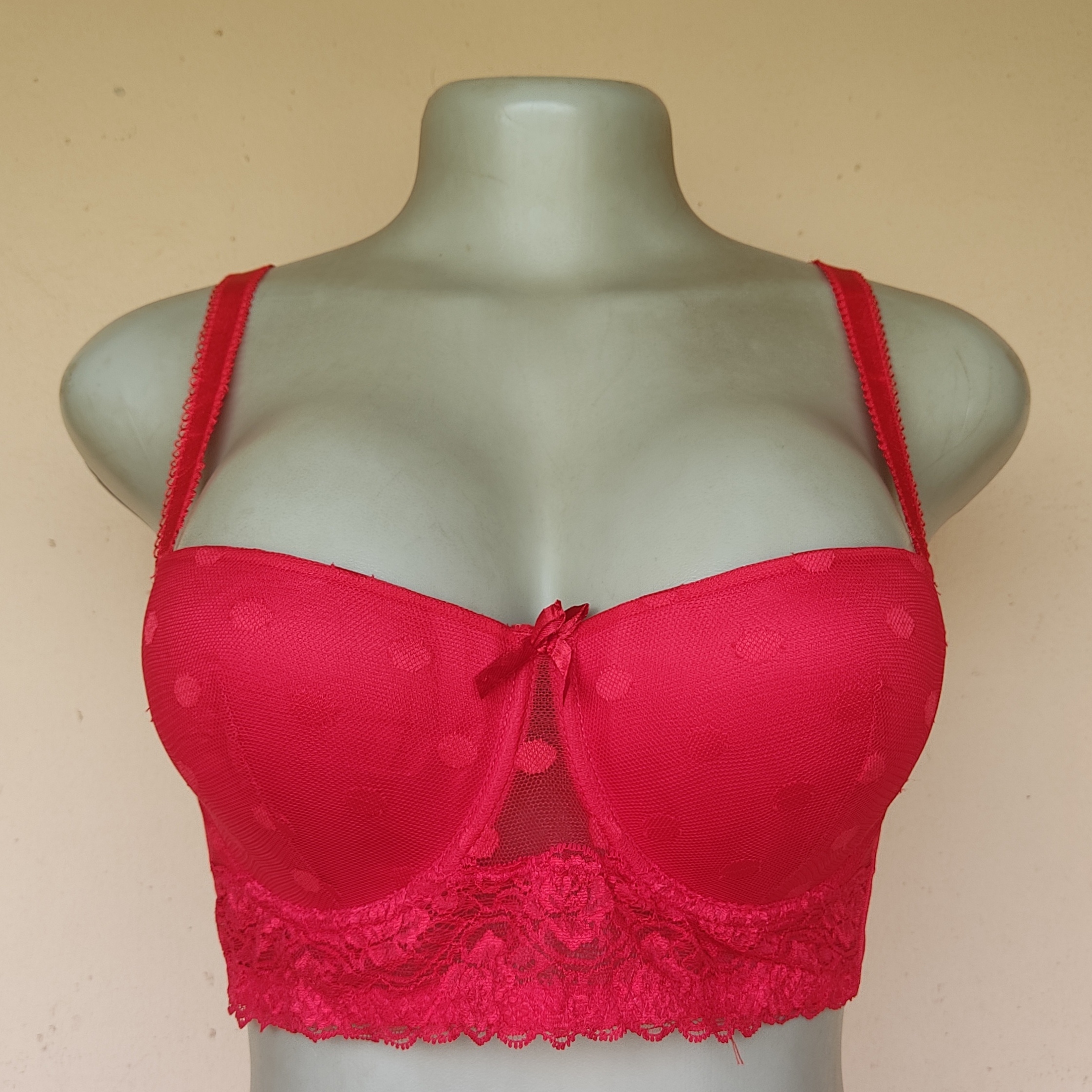 36B - Avon Red Balconette Long Line Bra