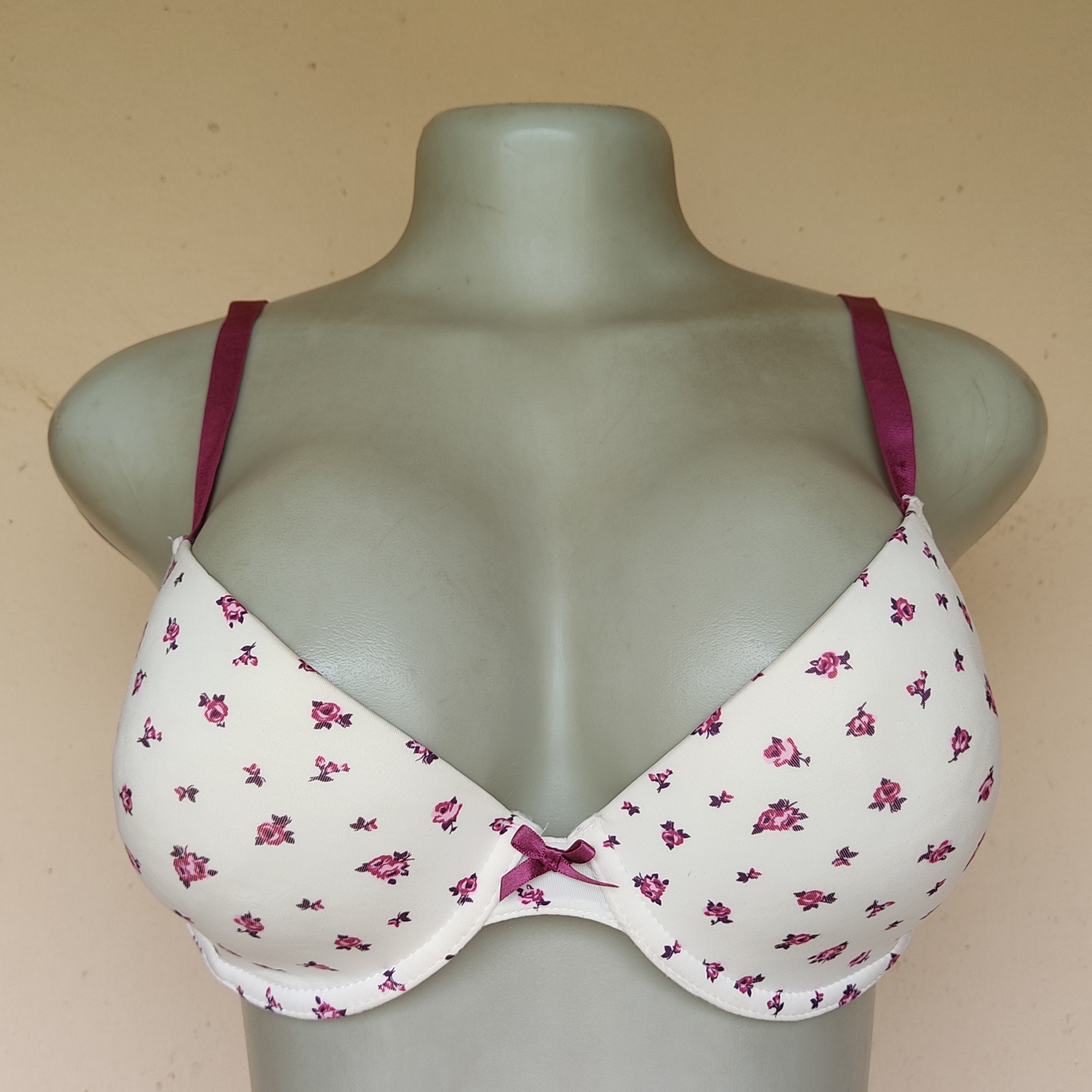 34D - Unbranded Floral Print Light Padded Bra