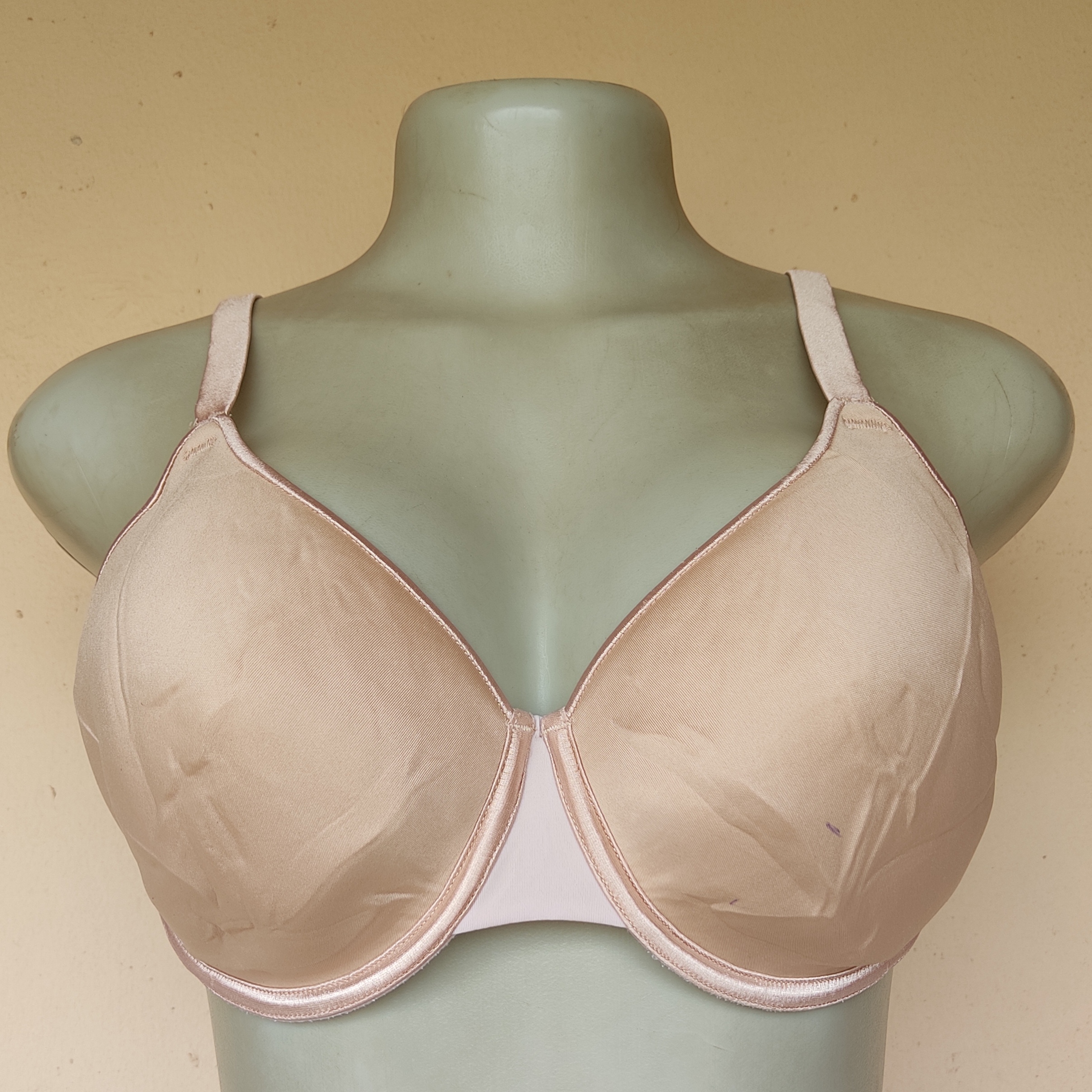 36D - M and S Brown Styrofoam Non Padded Bra[Ink]