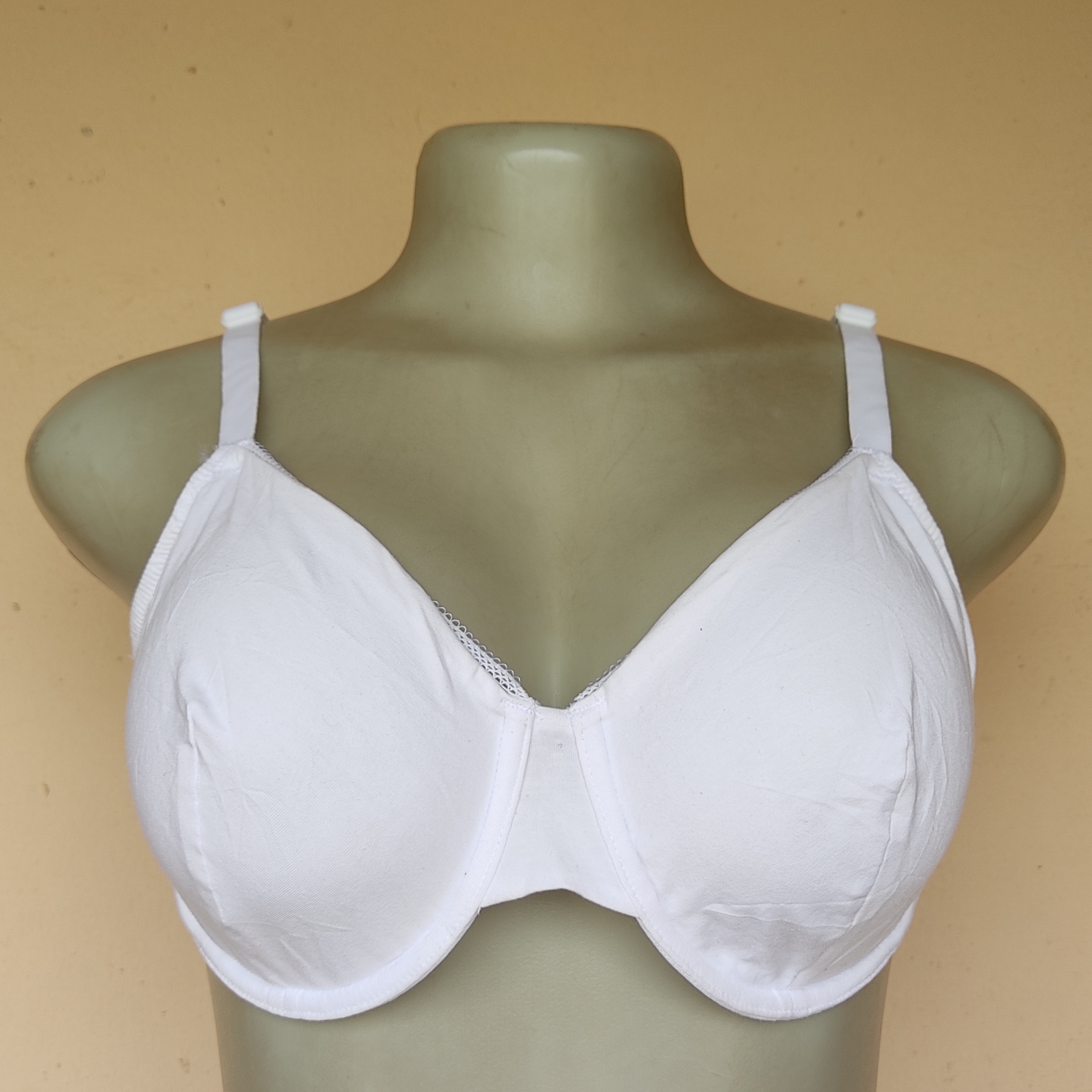 36D- M and S Cotton White Non Padded Bra