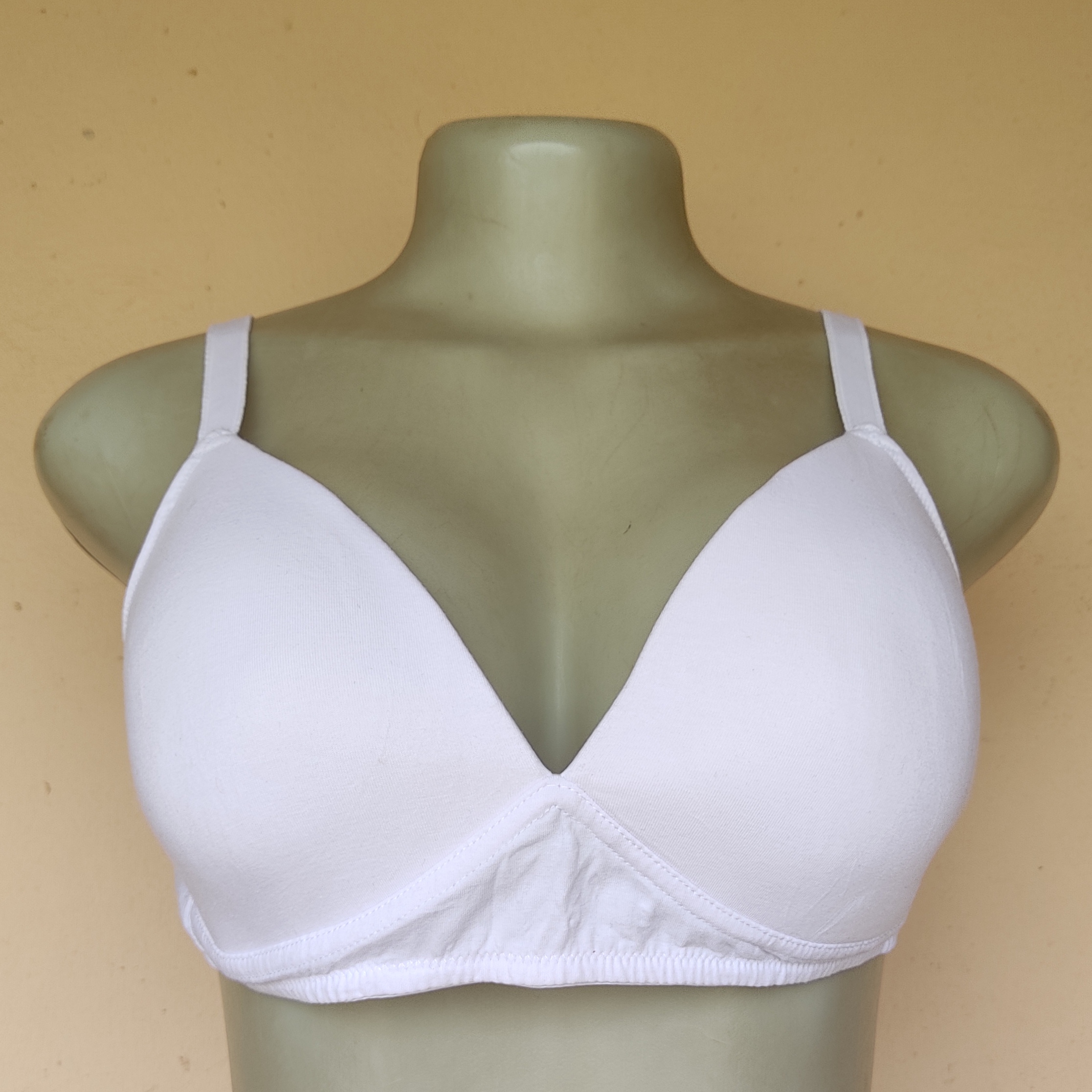 38B - EOT White Cotton Non Wired Bra