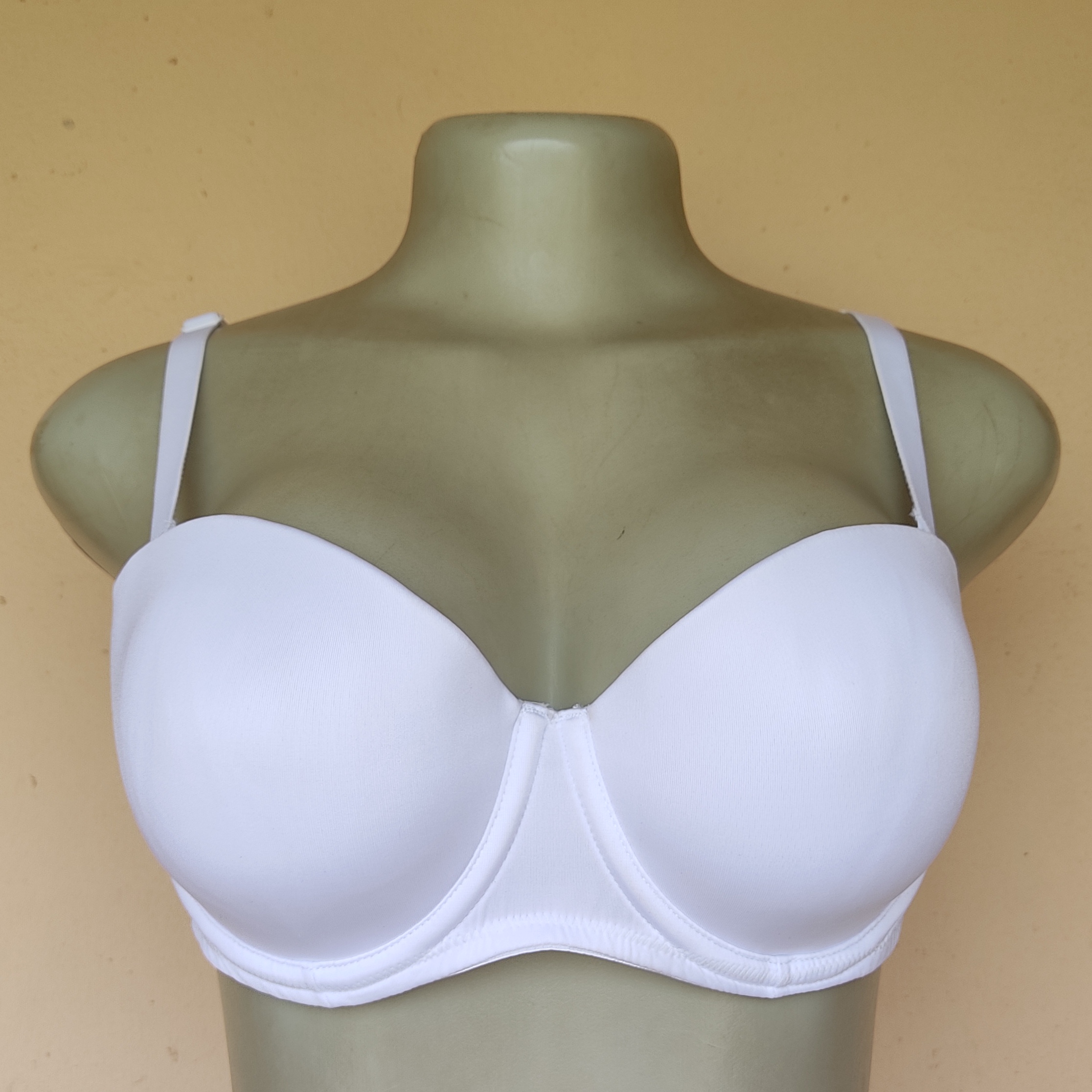 38B - F and F White Balconette Light Padded Bra
