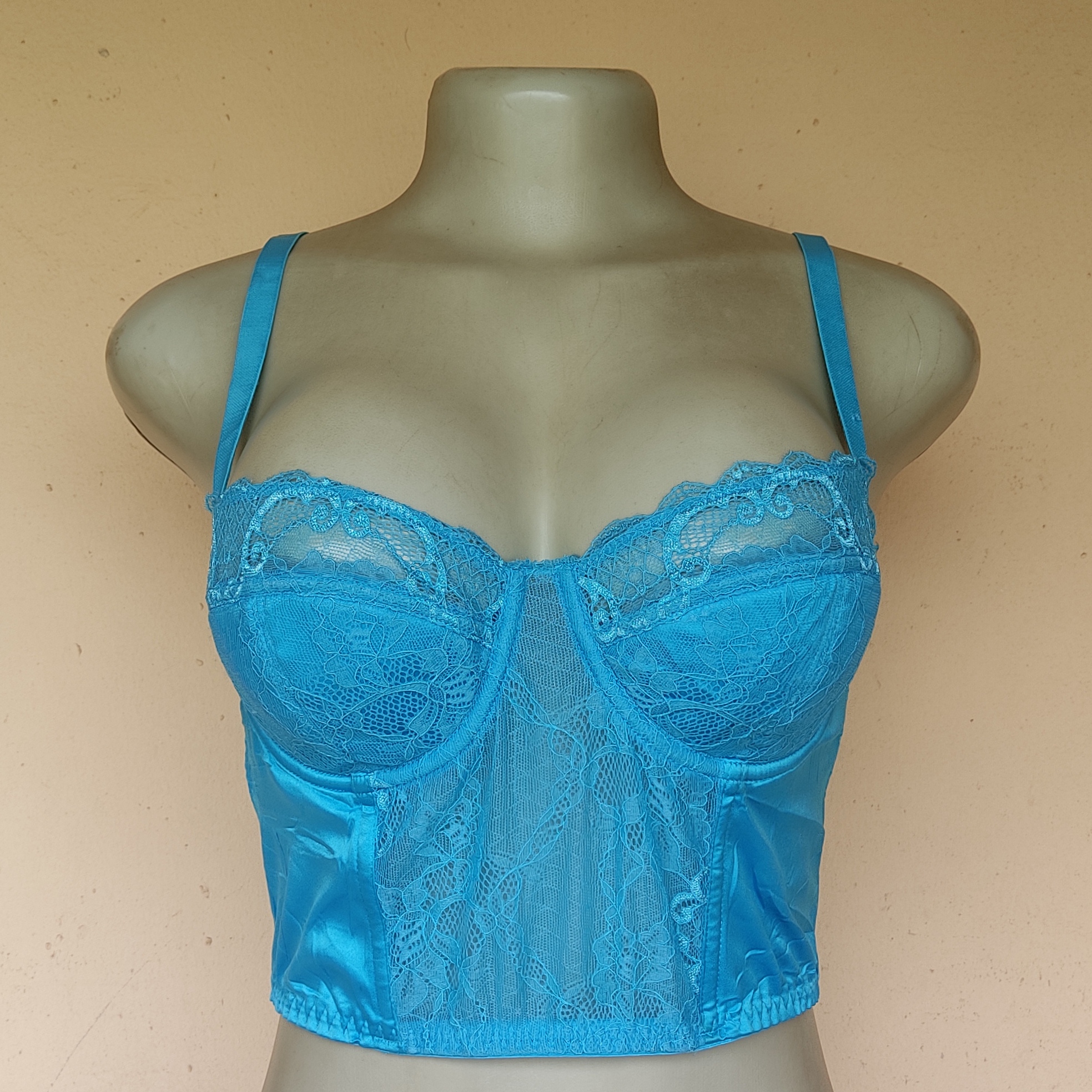 36B - Unbranded Blue Light Padded Longline Bra
