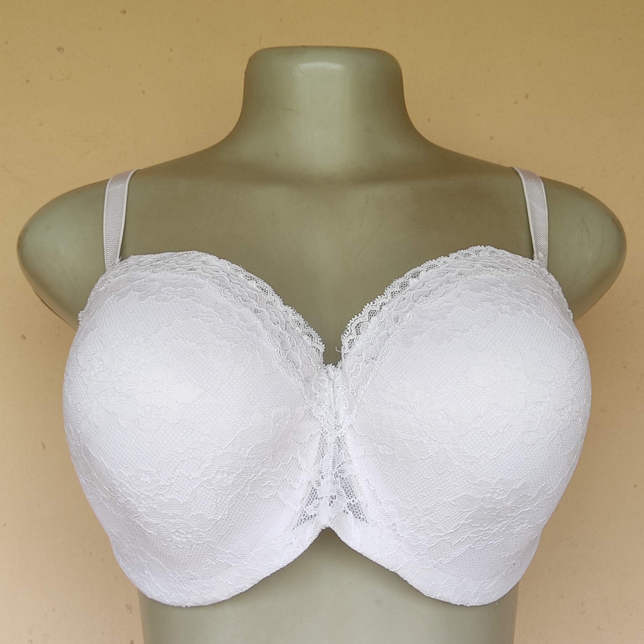 42C - M and S White Balconette Light Padded Bra