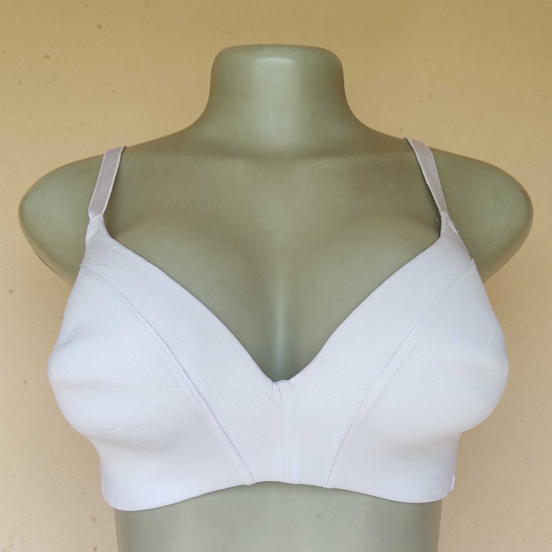34DD - F and F White Non Wired Bra