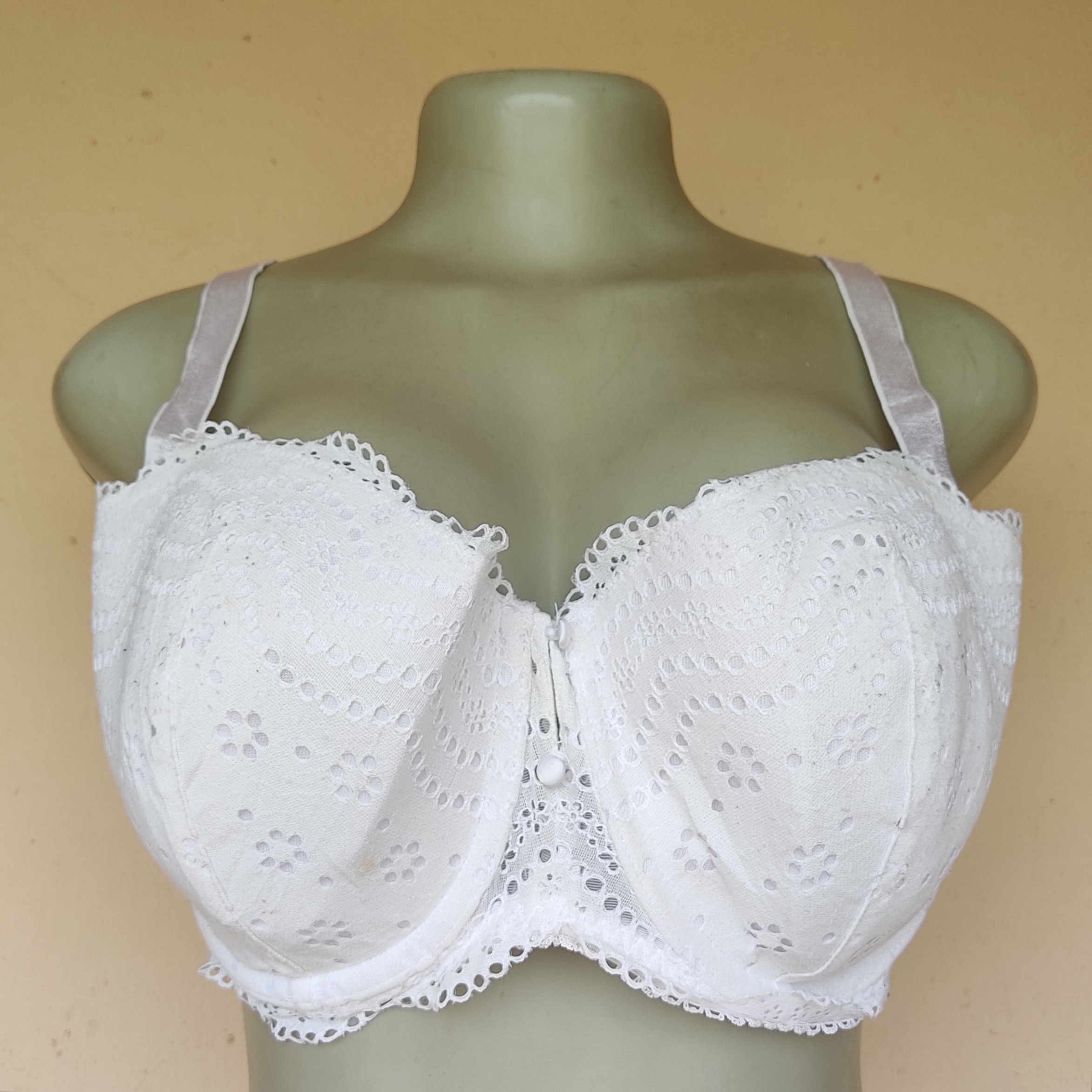 40DD – M and S White Balconette (Cotton) Light Padded Bra