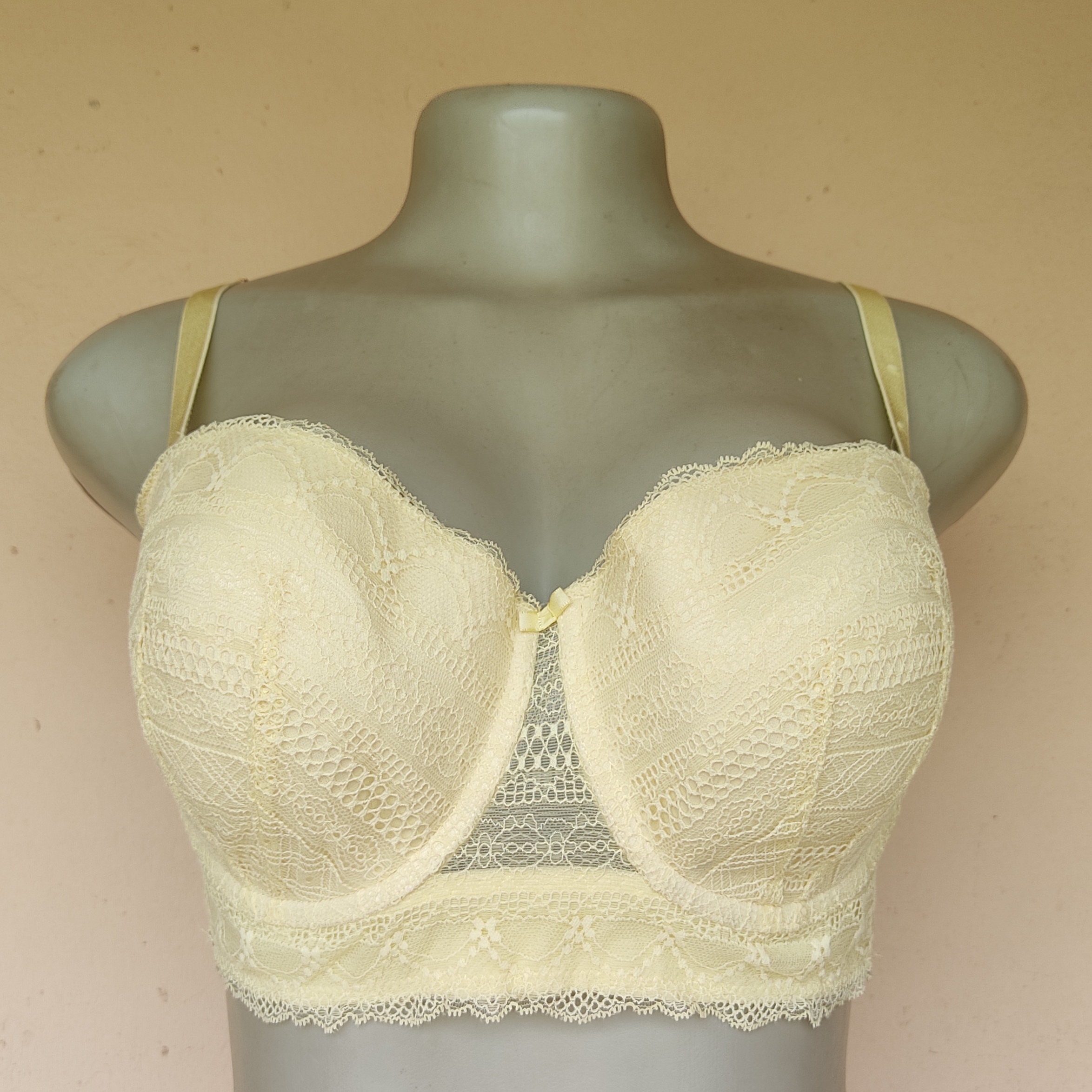 36DD- New Look Yellow Balconete Light Padded Bra