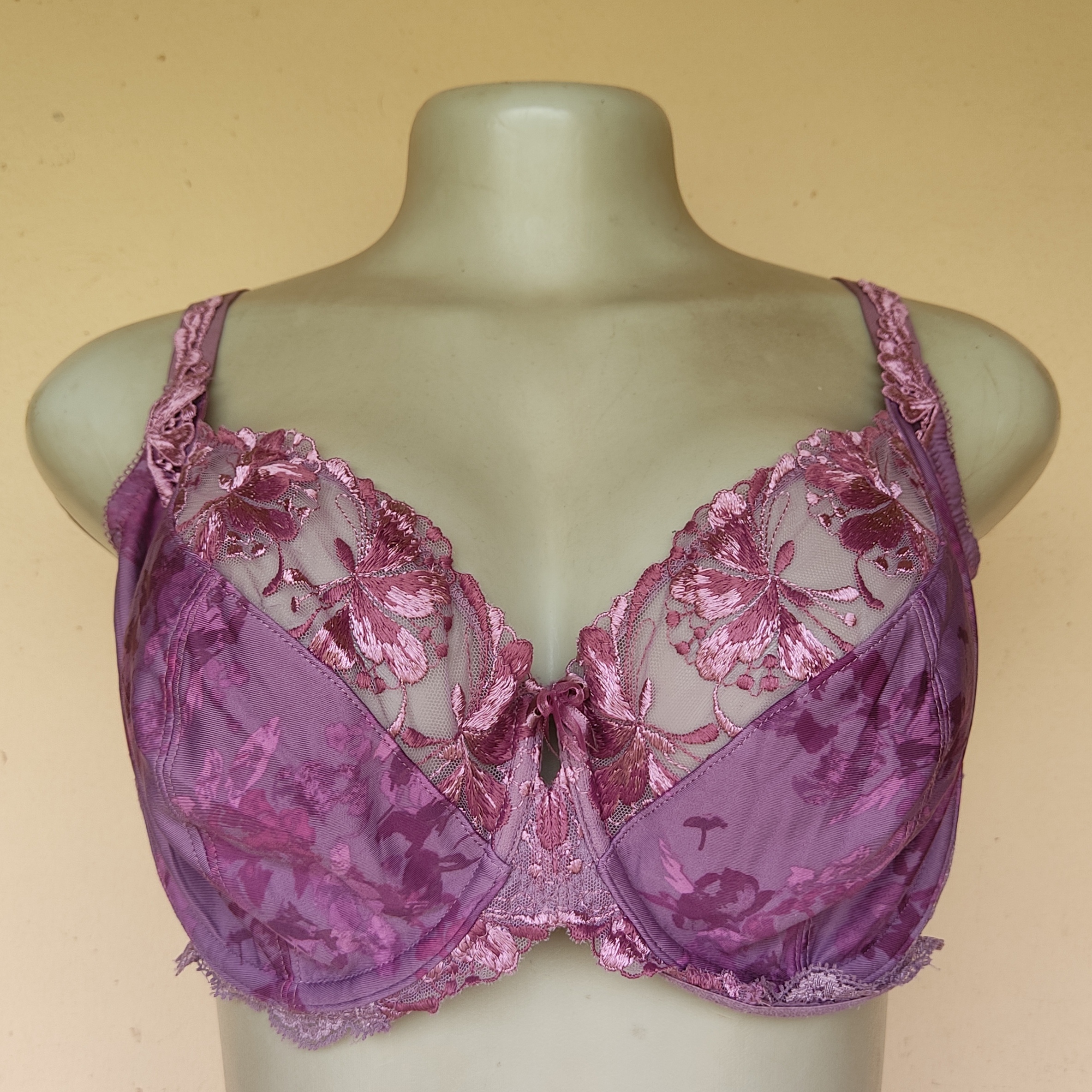 38DD- M and S Patterned  Non Padded Bra