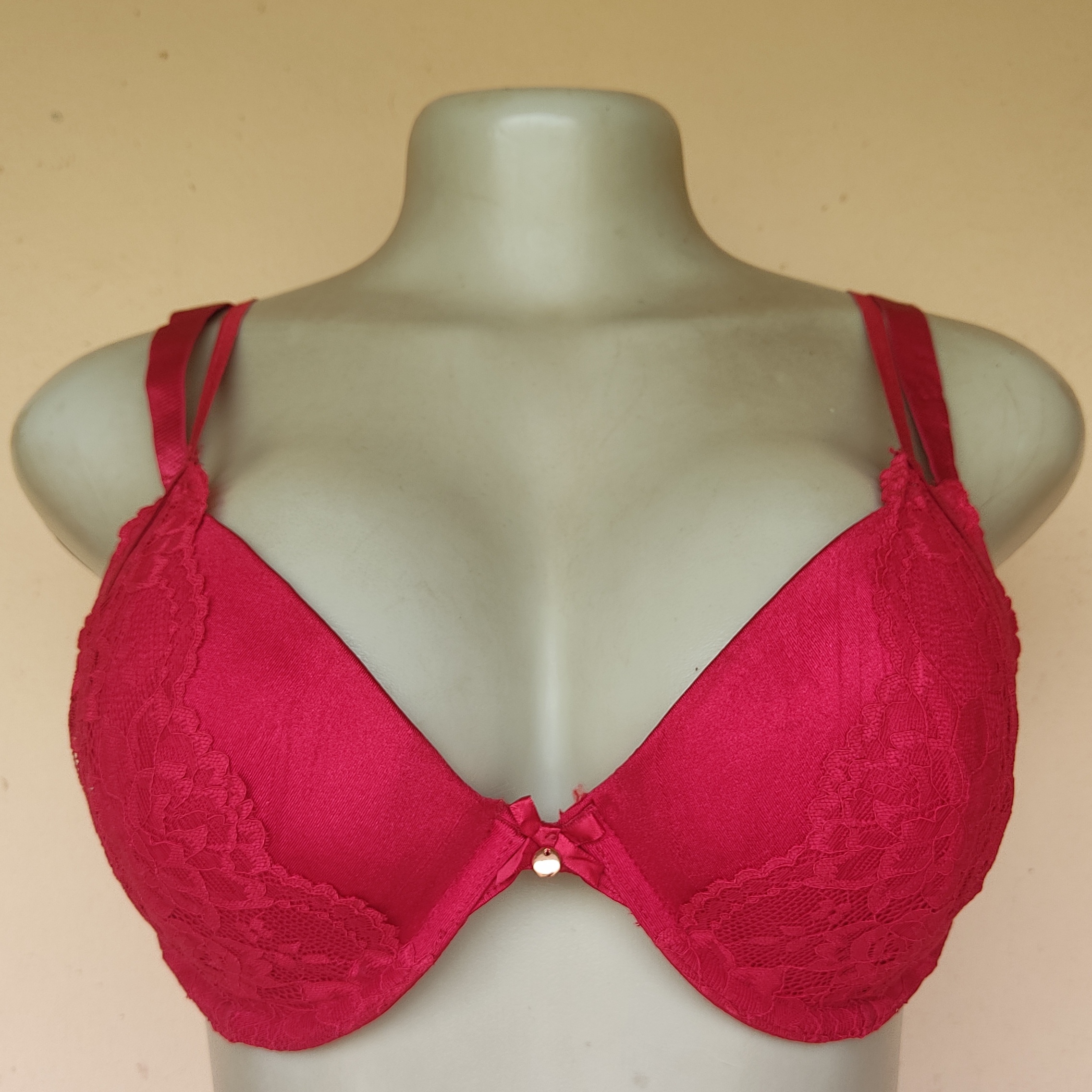36D- George Red Light Padded Bra