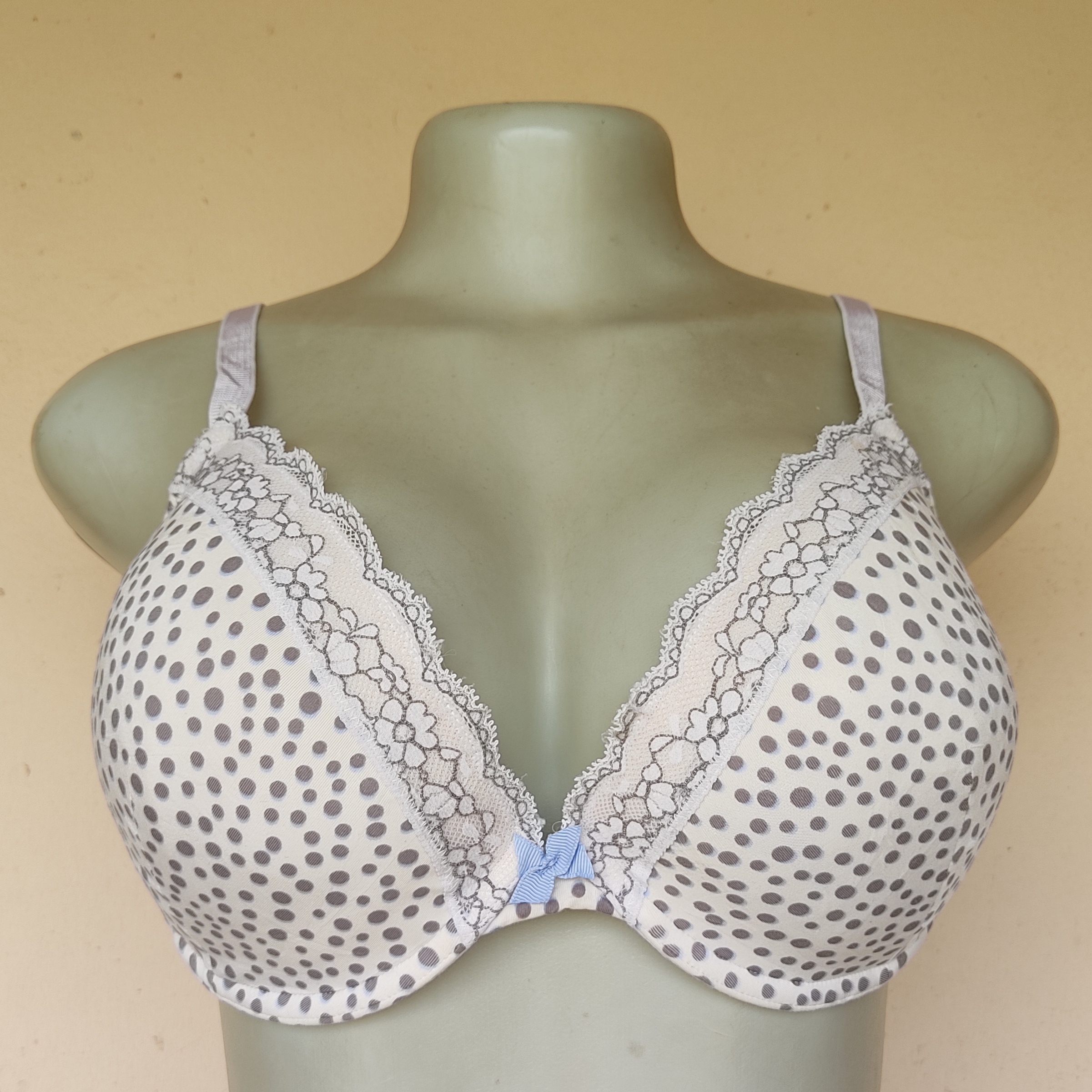 34E- M&S Polka Dot Light Padded Bra