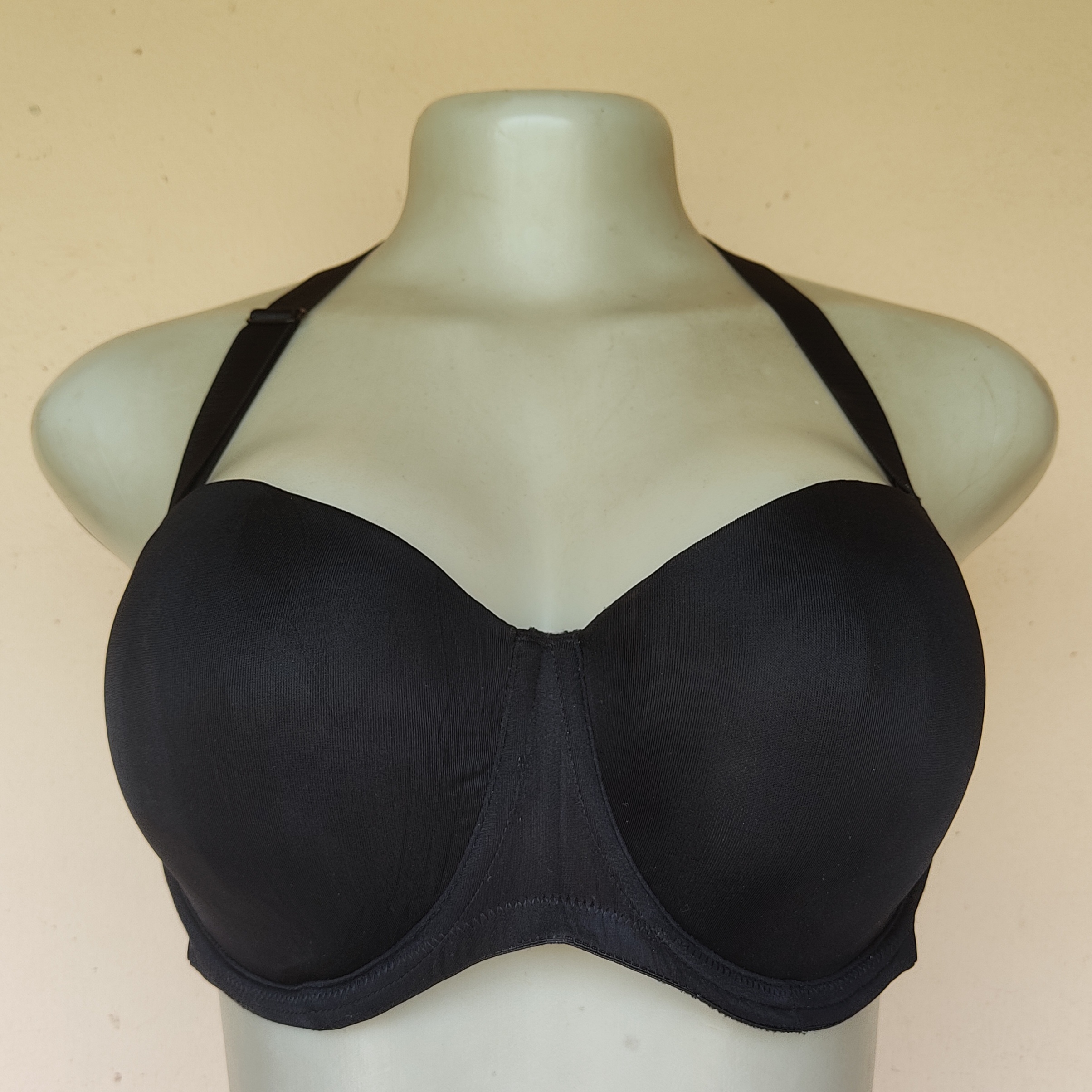 38D- George Black Balconete Light Padded Bra