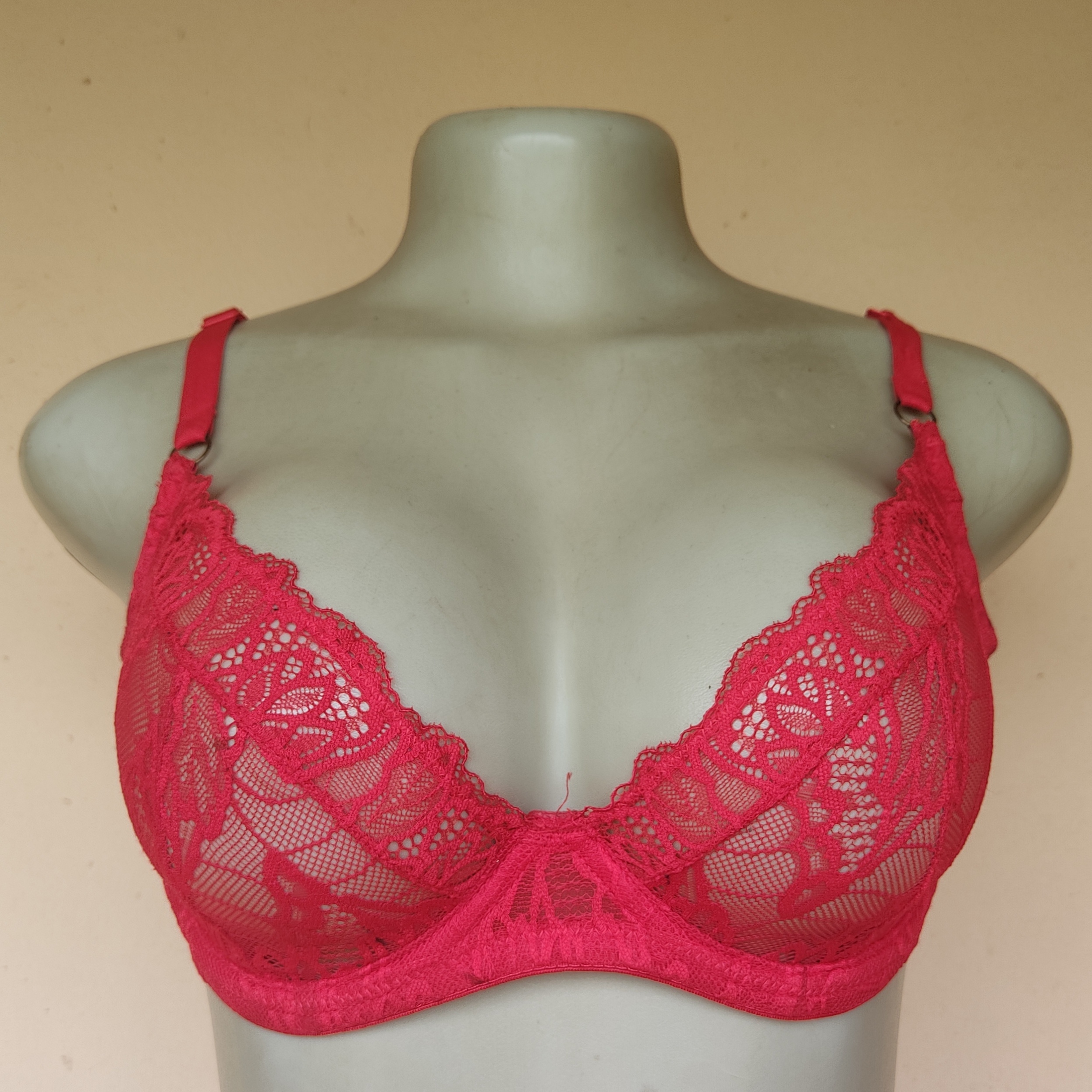 34DD- Primark Red  Non Padded Bra
