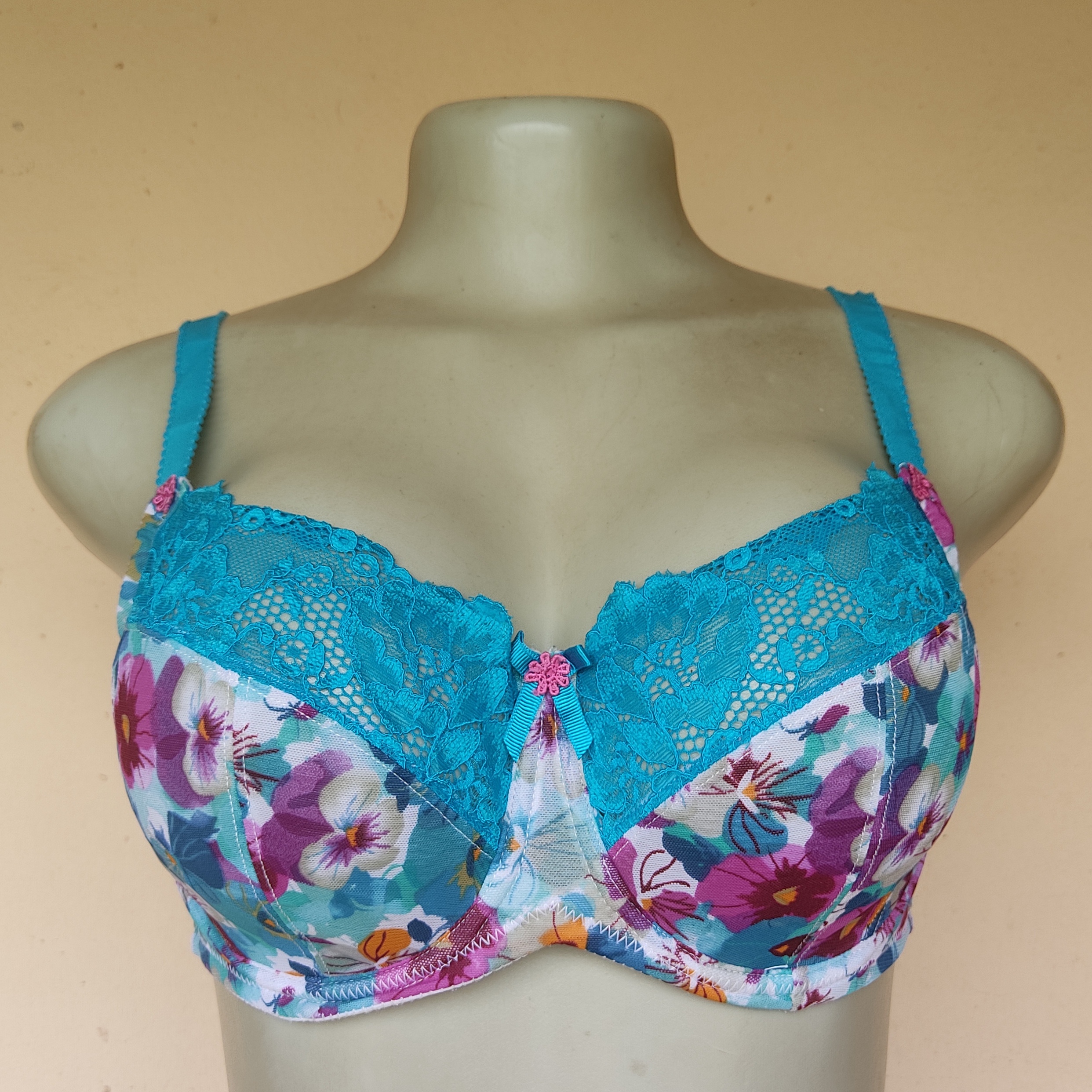 34E- Charons Floral  Non Padded Bra