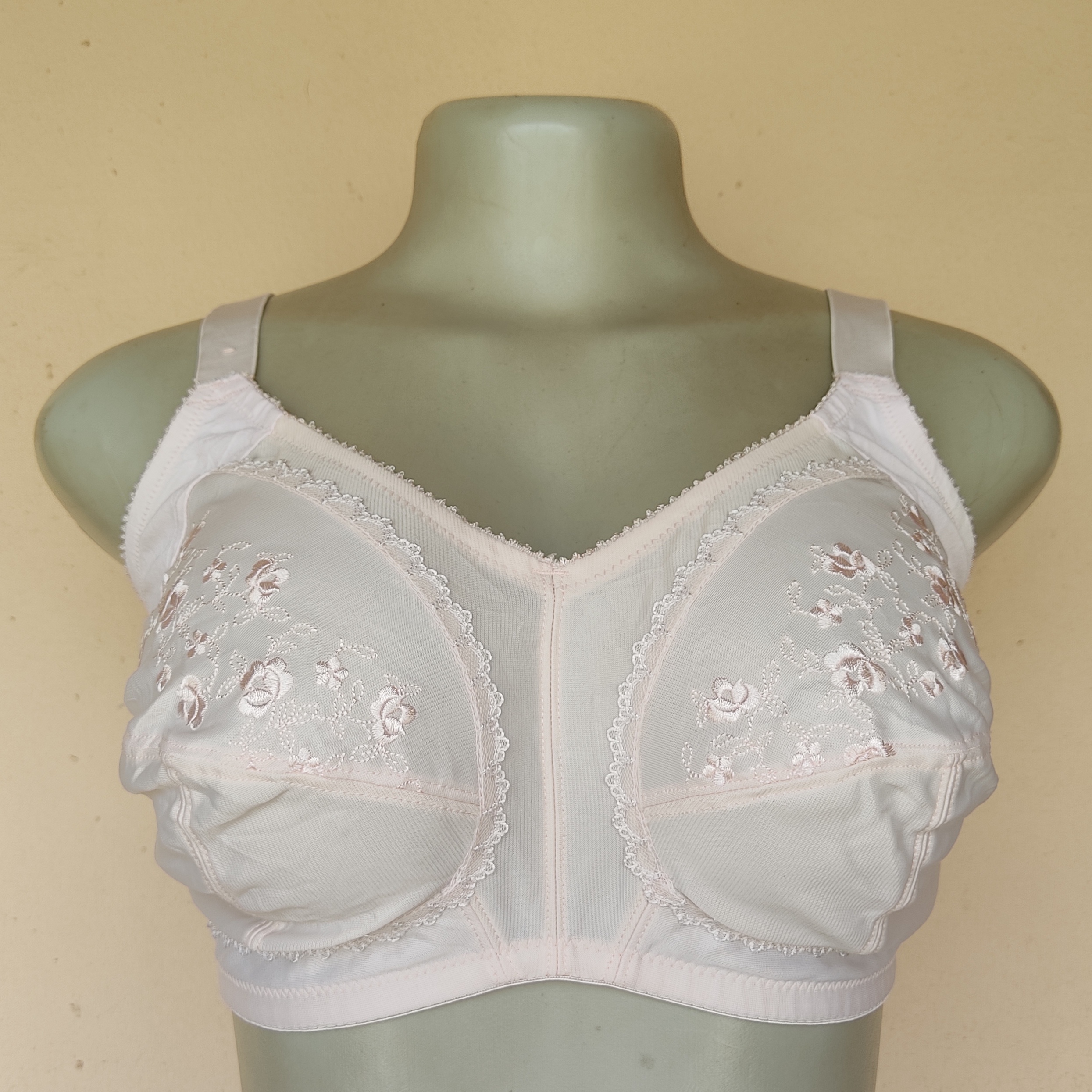 34F- F and F Light Pink Non Wired Non Padded Bra