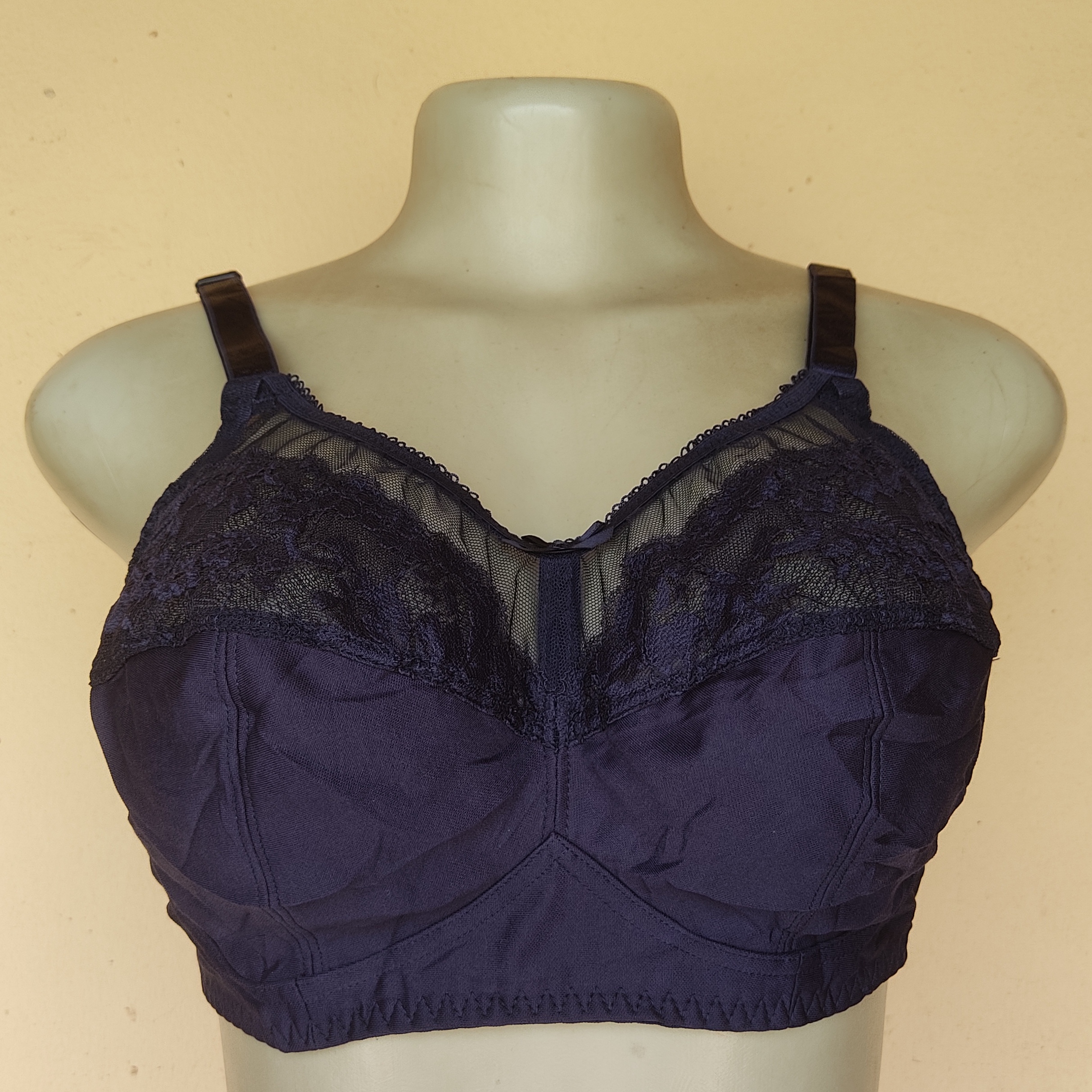 38DD- George Blue Non Wired Non Padded Bra
