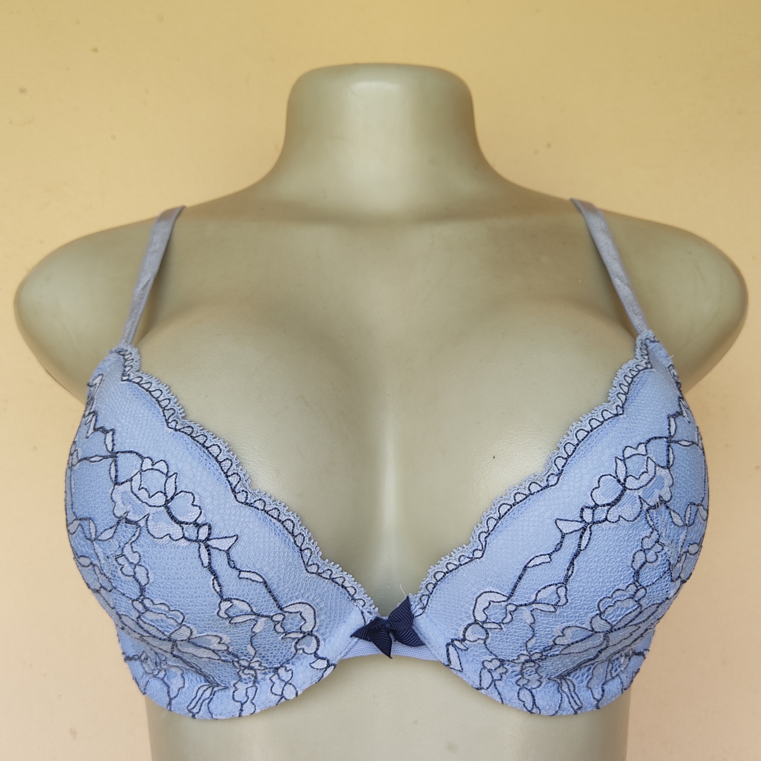 34C- M and S Pattern Light Padded Bra