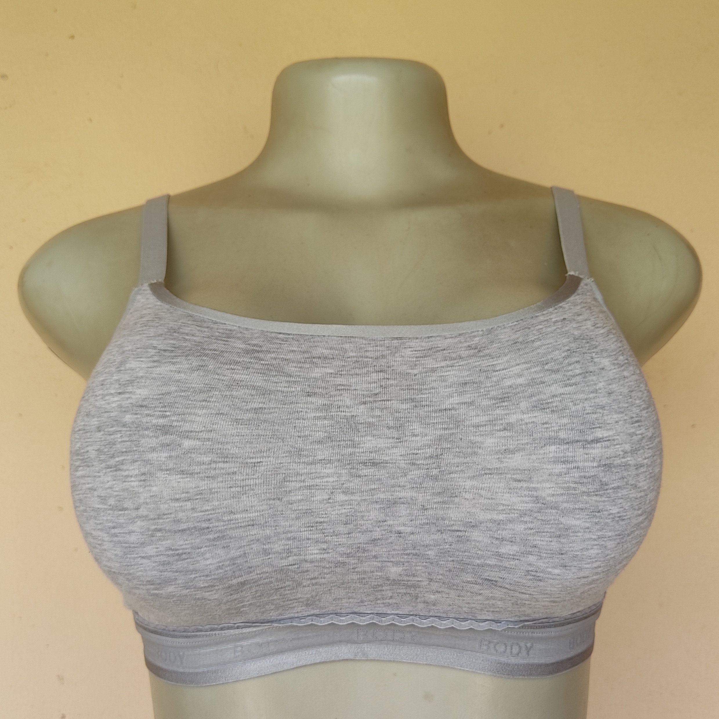 32C- M and S Grey Cotton Non Wired Bra