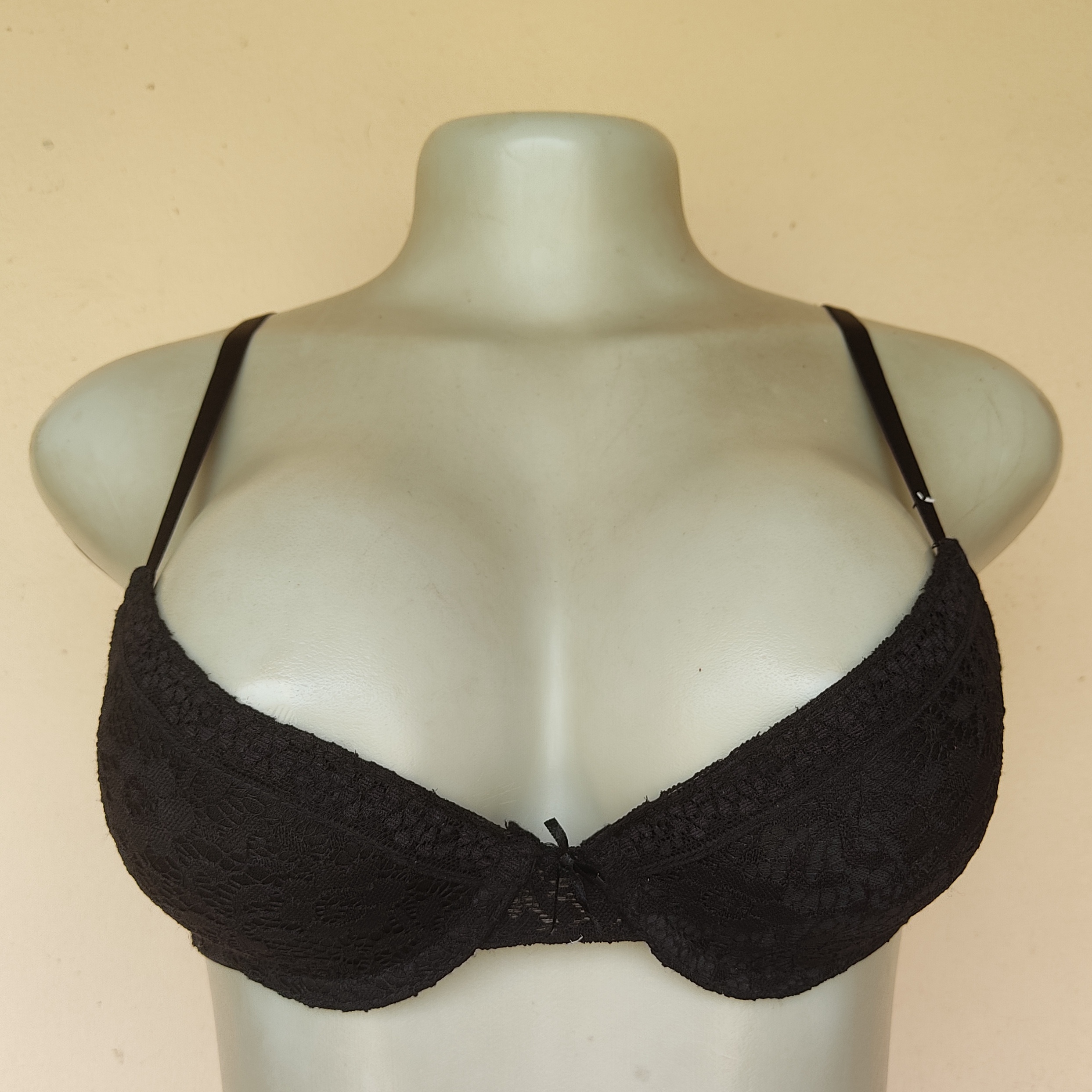 34A- Secret Possessions Black Light Padded Bra
